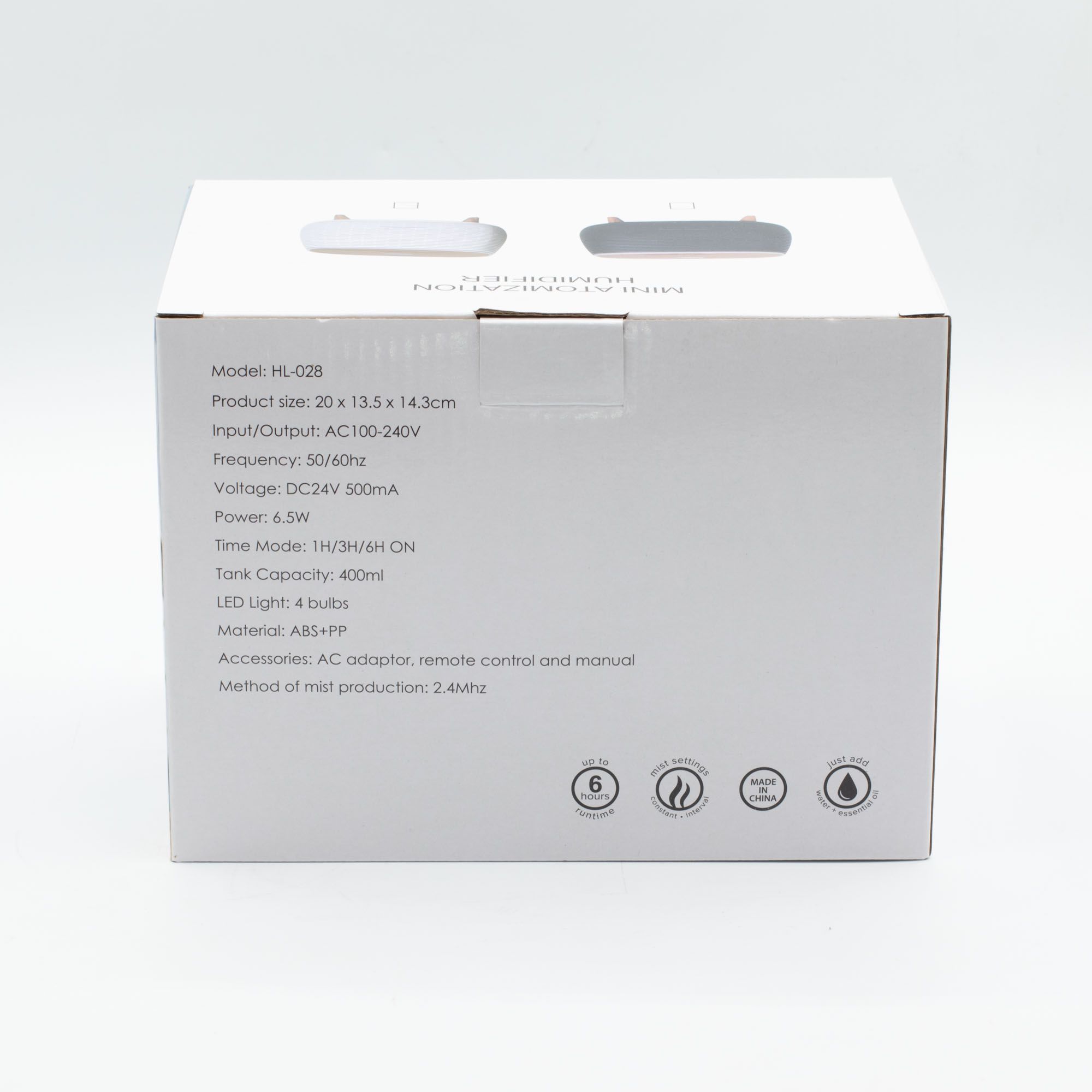 Futuristic Ribbed Aroma Diffuser with Colour-Changing Light