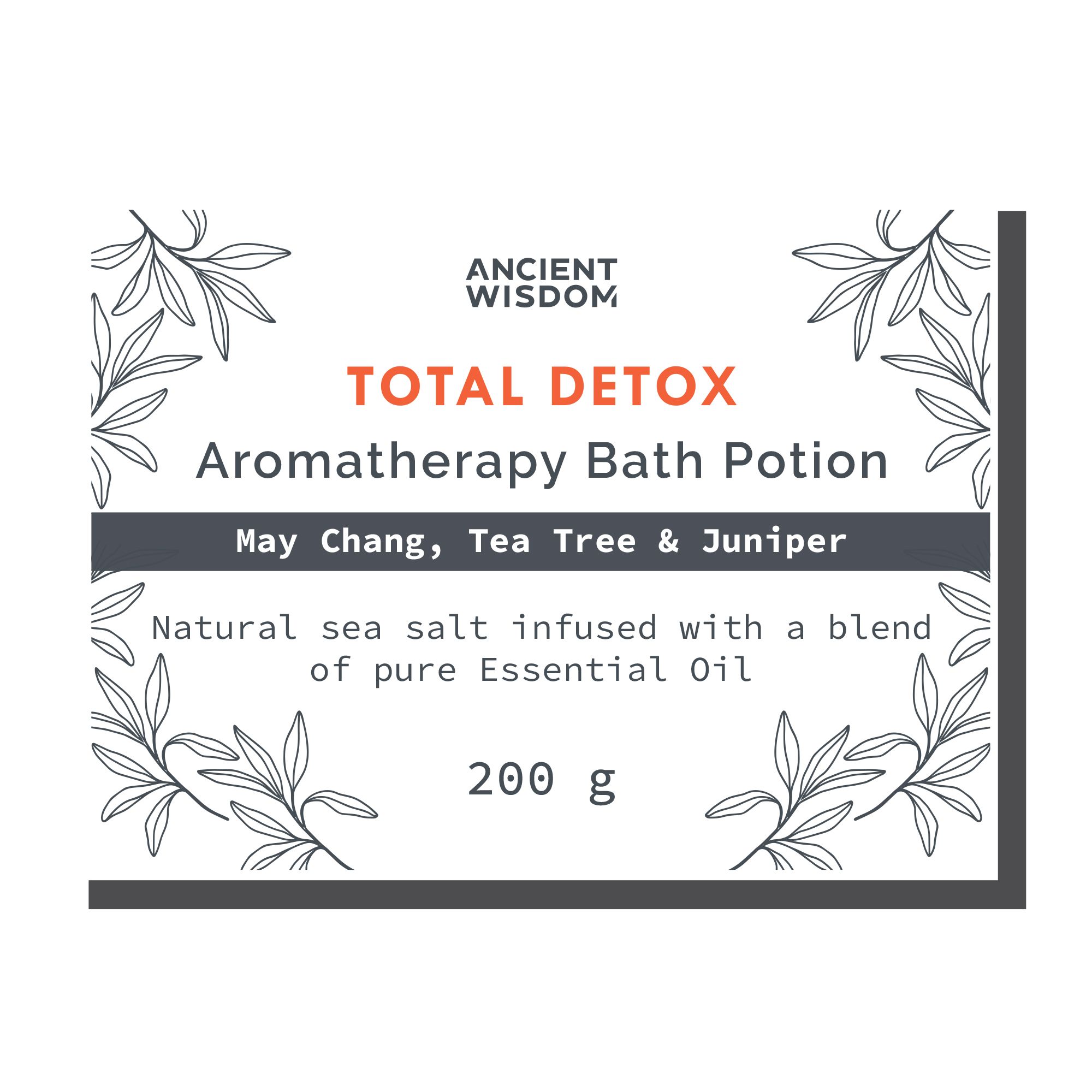 Bag Labels for Total Detox  (4 sheets of 18)