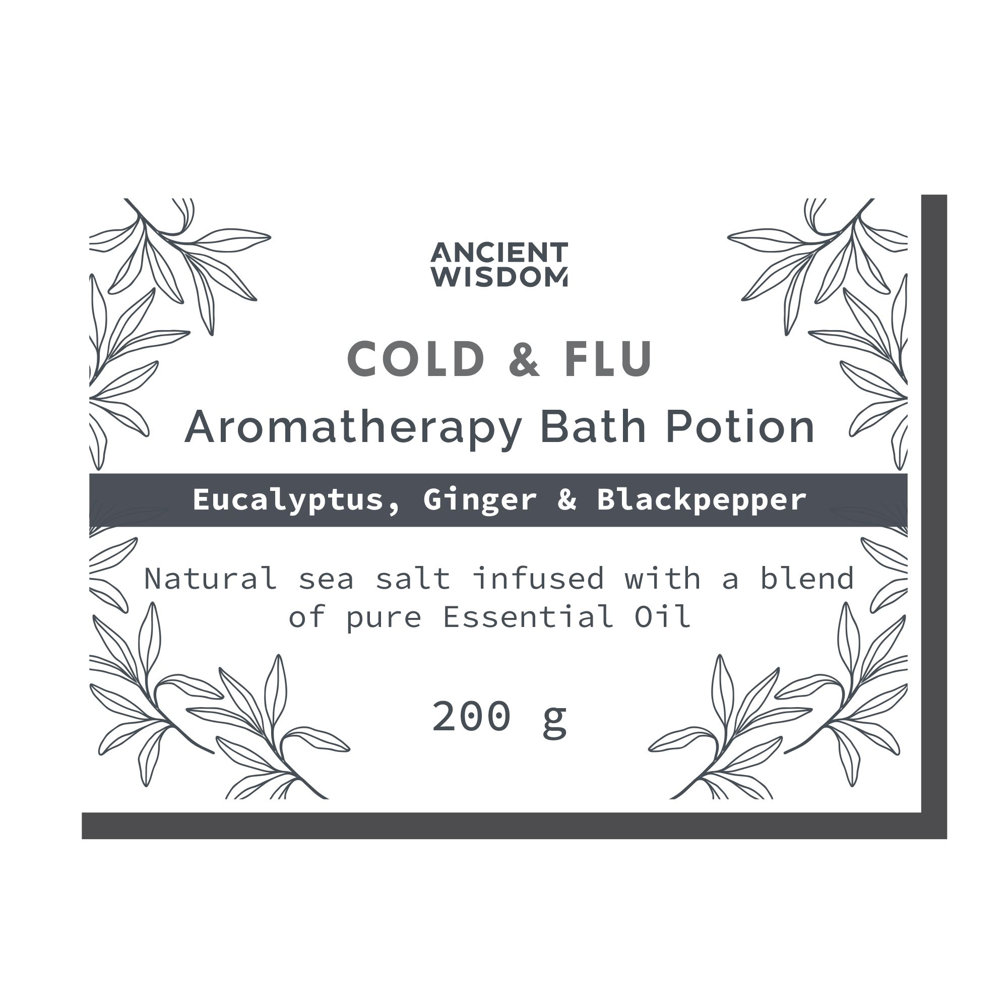 Bag Labels for Colds & Flu  (4 sheets of 18)