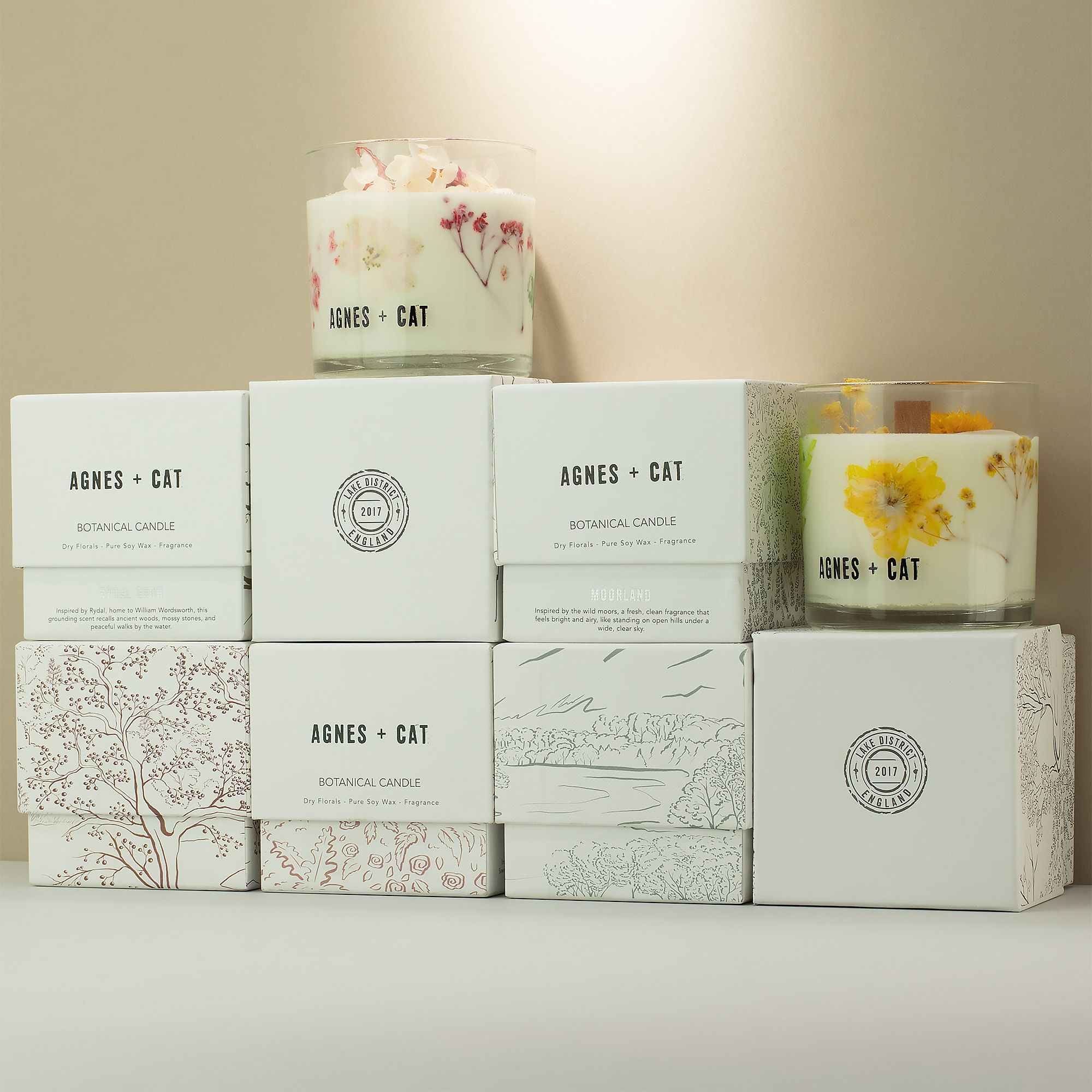 Agnes + Cat Botanical Soy Wax Candle - Moorland