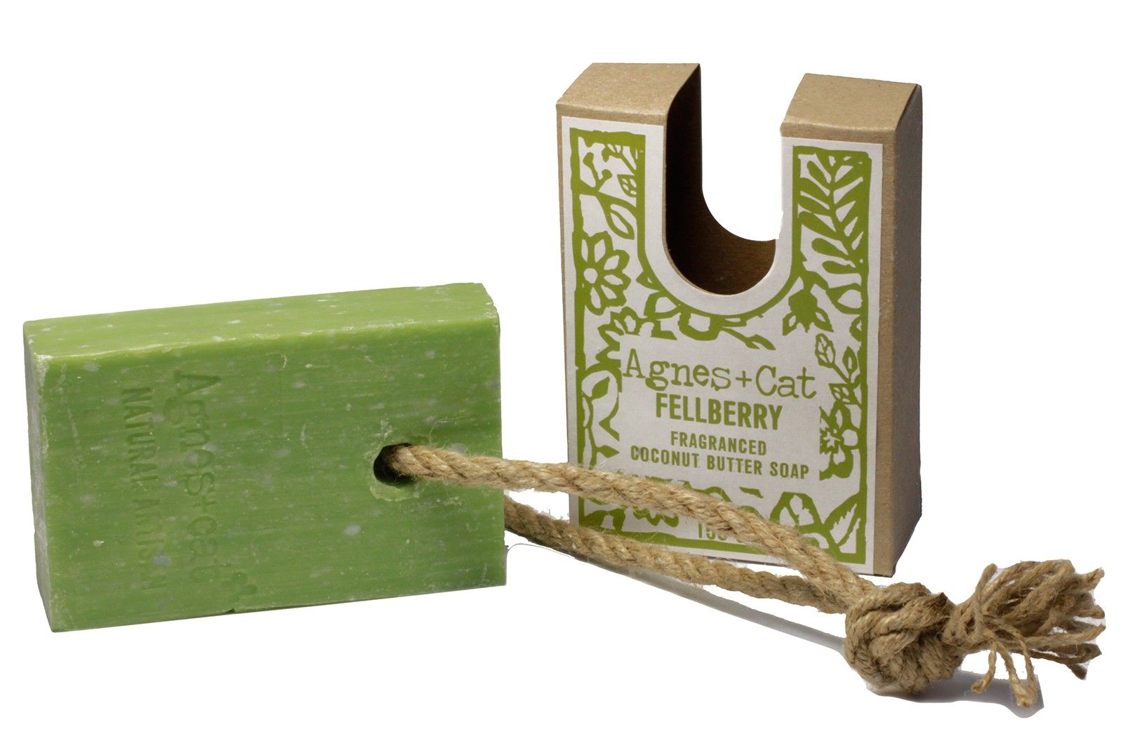 Name Agnes + Cat Soap On A Rope - Fellberry