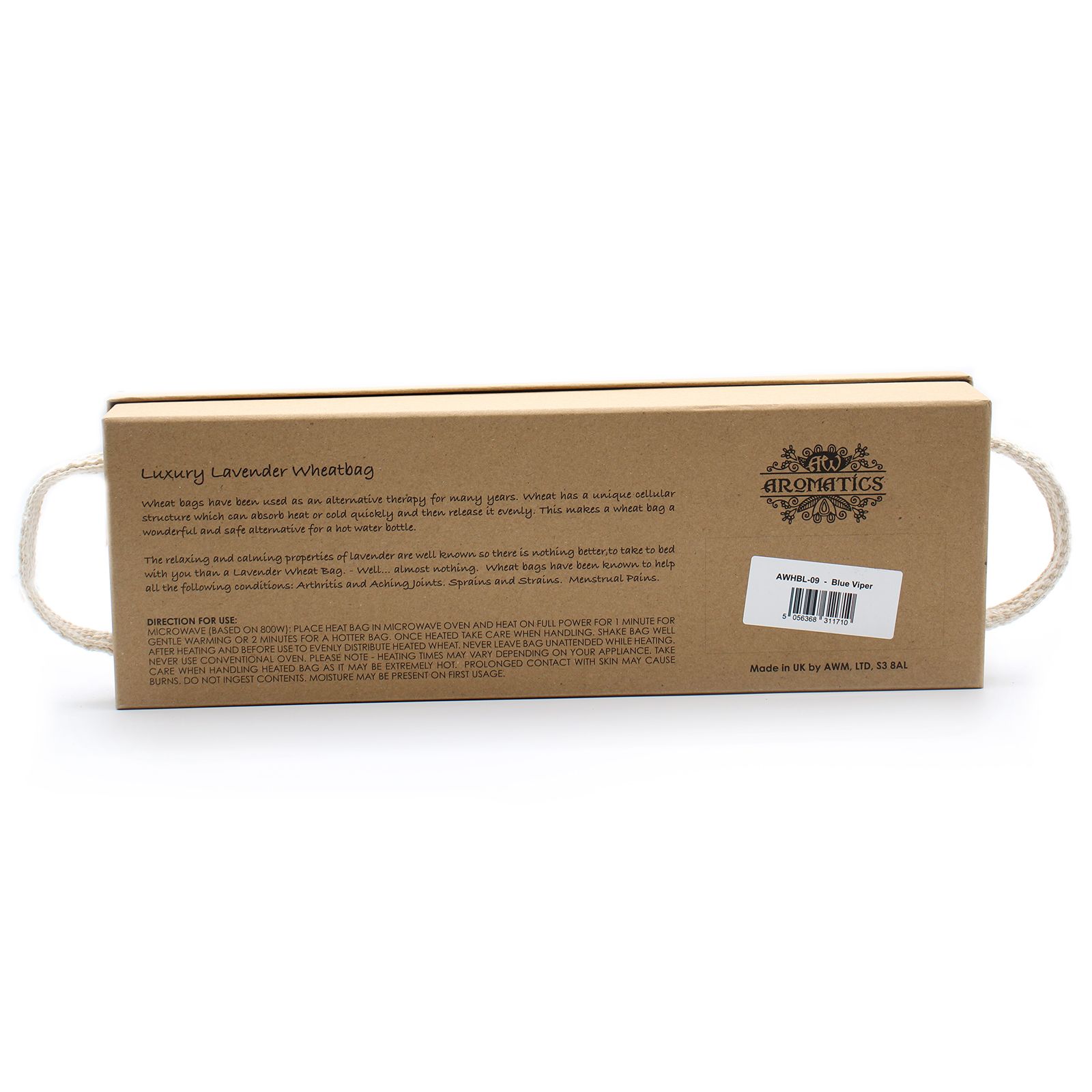 Luxury Lavender  Wheat Bag in Gift Box  - Blue Viper
