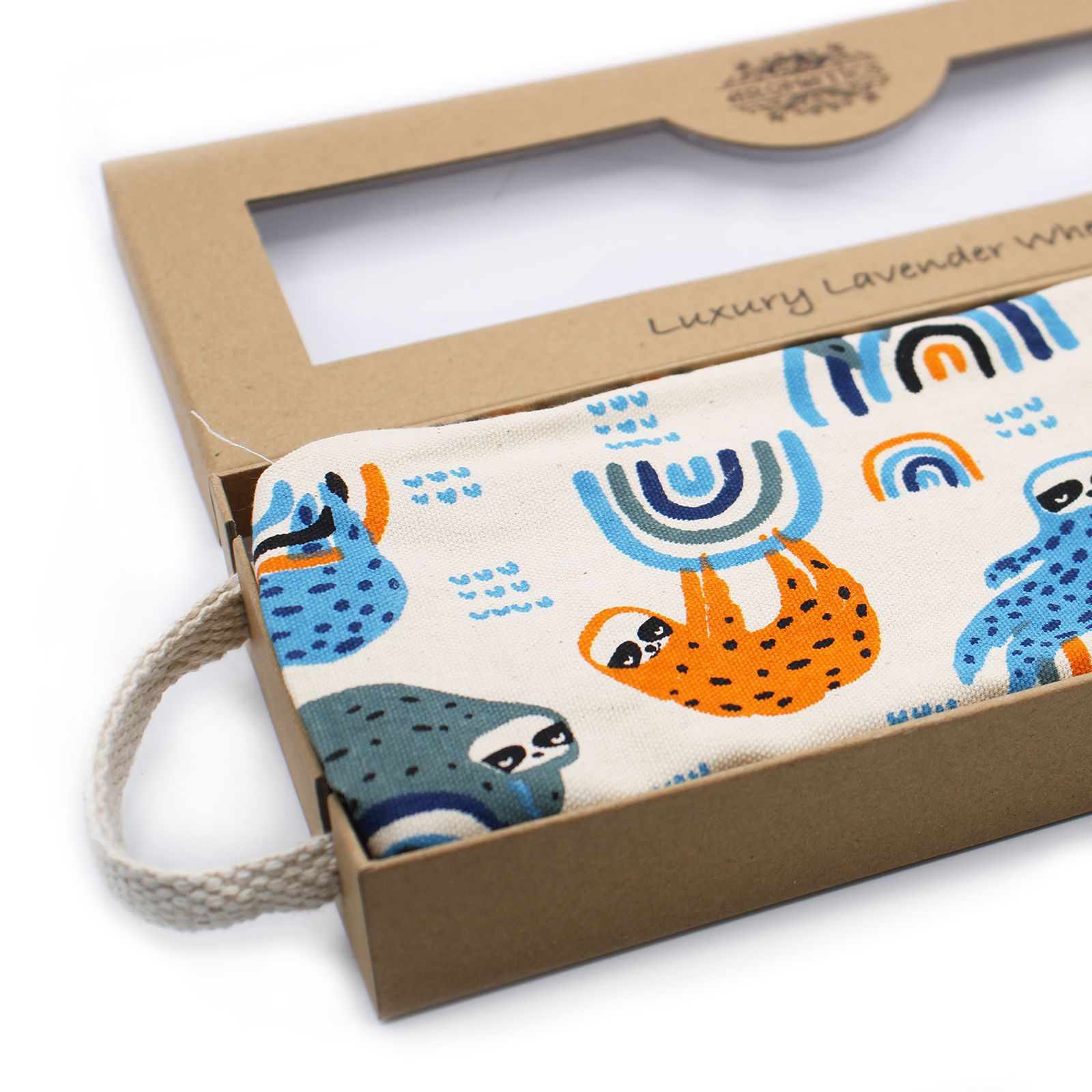 Luxury Lavender  Wheat Bag in Gift Box  - Madagascar Giraffe