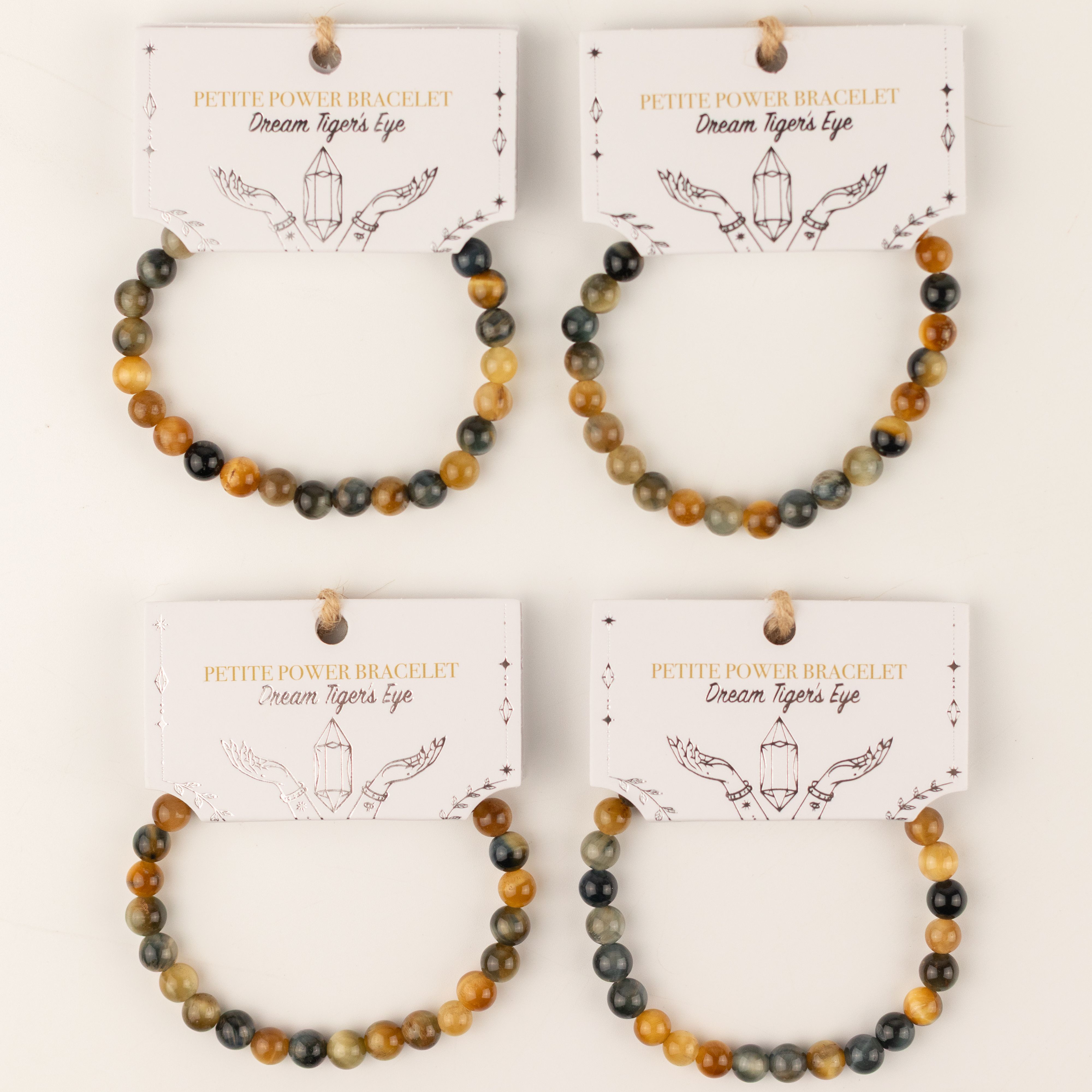 Petite Power Bracelet (17cmx6mm) - Dream Tigereye