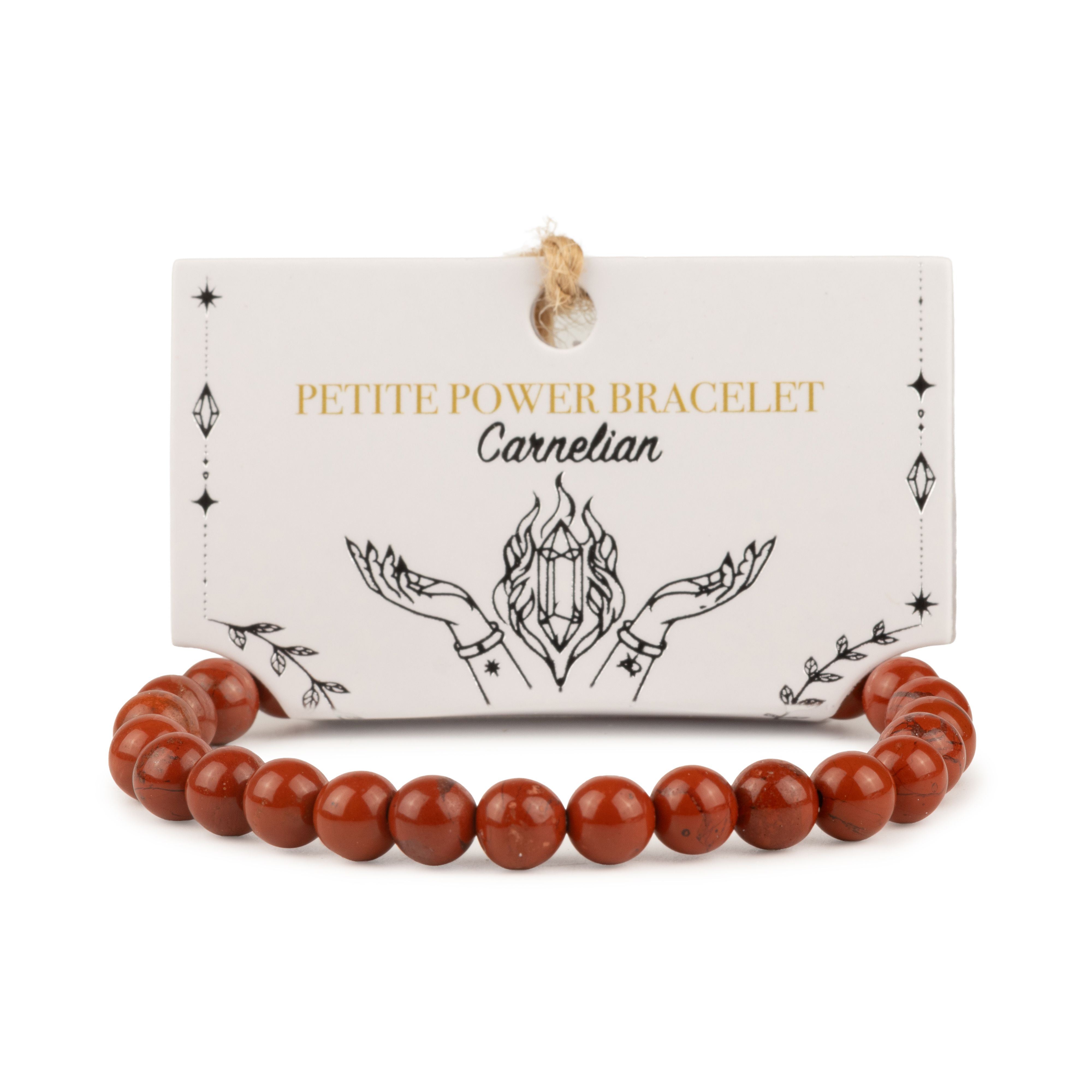 Petite Power Bracelet (17cmx6mm) - Carnelian
