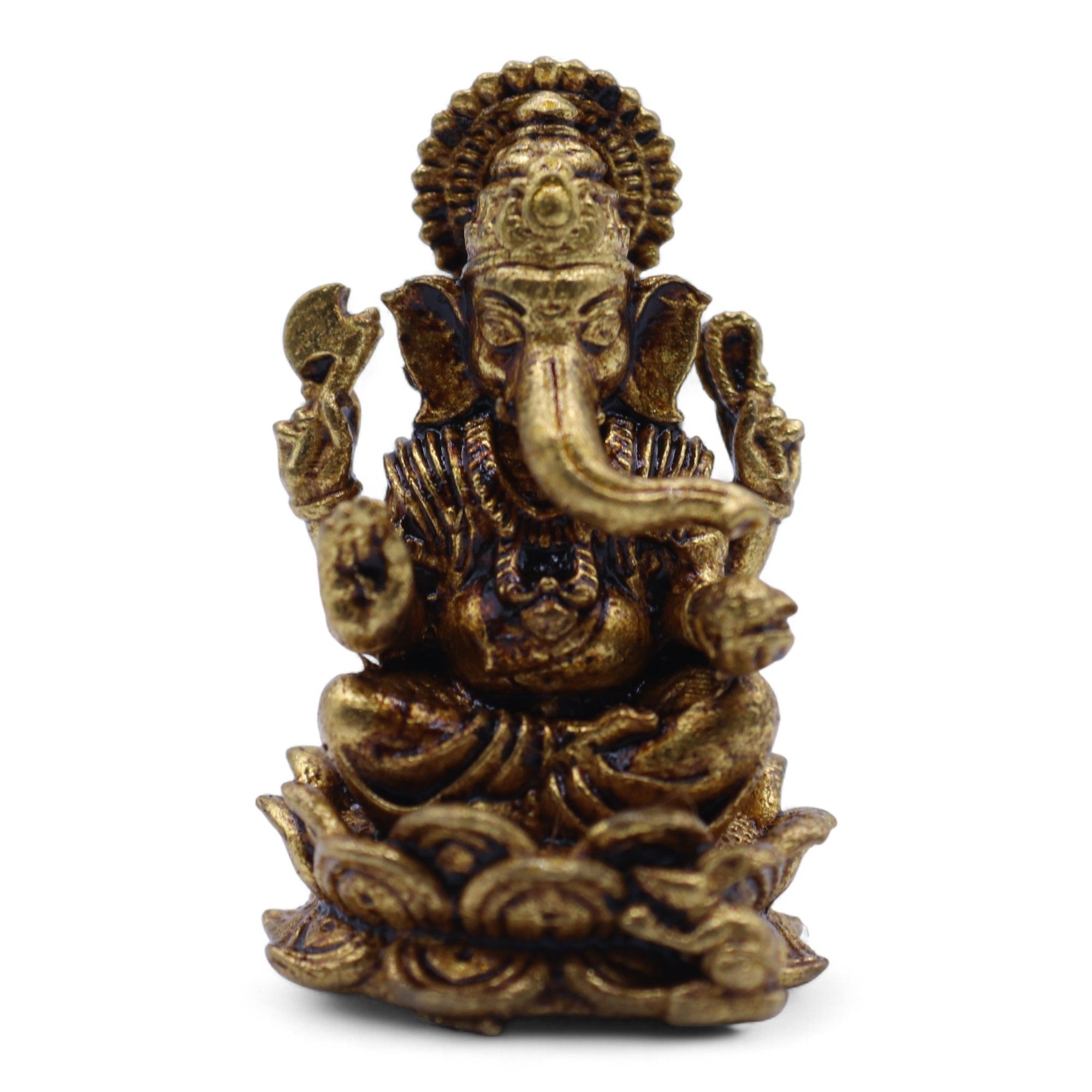 Brass Miniature Gods - Ganesha (12gms)  - 30mm