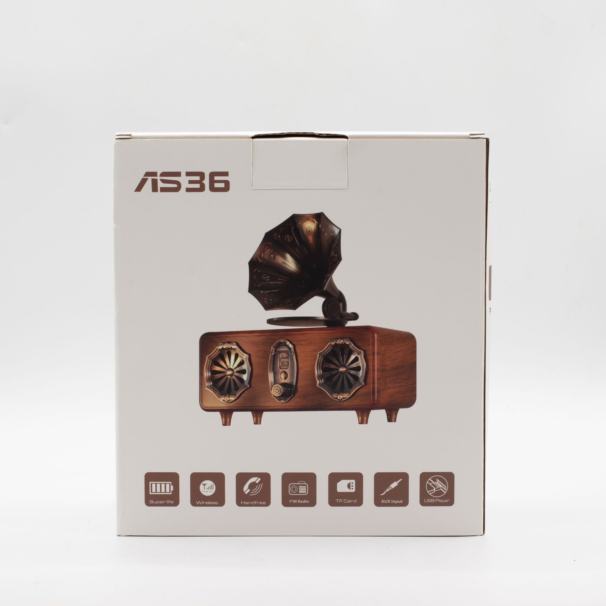 Retro Mini Double Gramophone Speaker - Bluetooth - 5.4 watt x 2