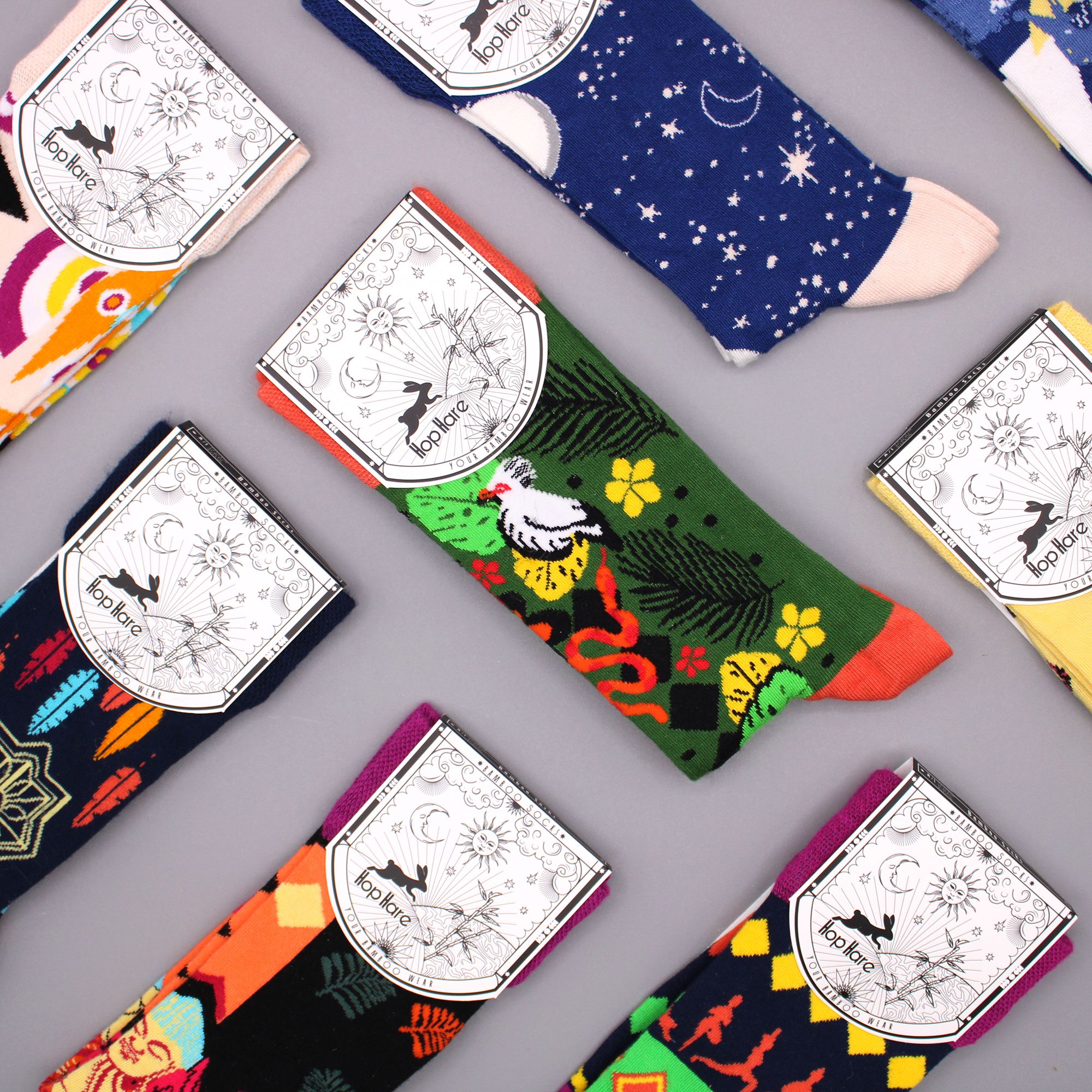 Hop Hare Bamboo Socks S/M - Meditation 