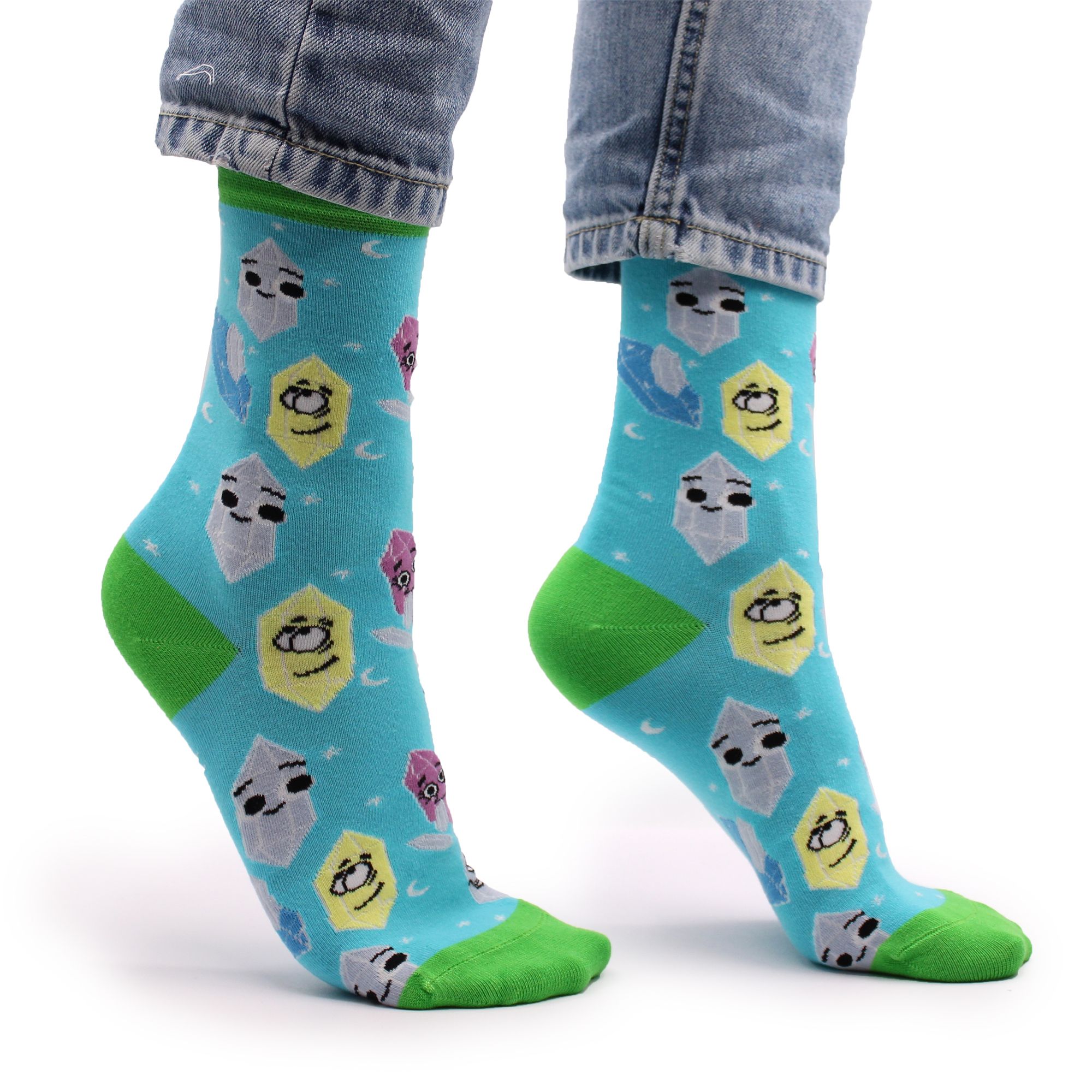 Hop Hare Bamboo Socks S/M - Lucky Gemstones