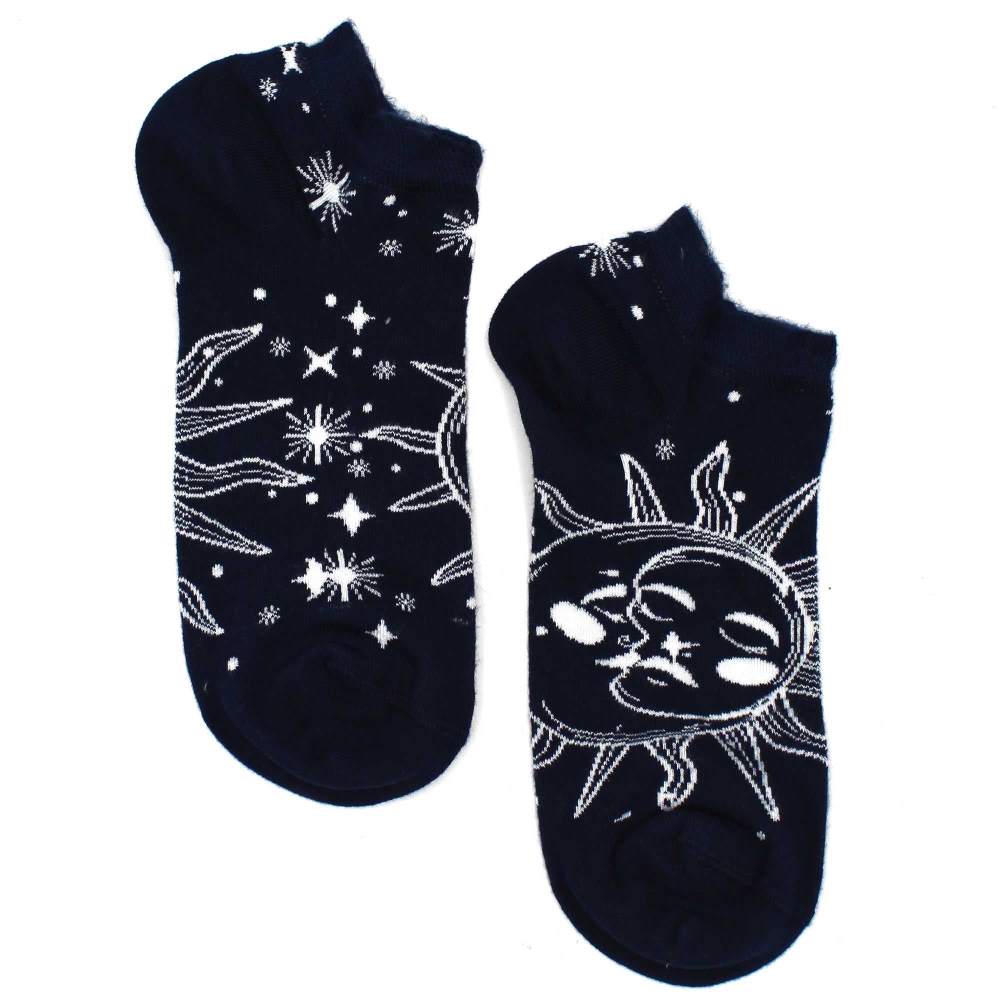 M/L Hop Hare Bamboo Socks Low (7.5-11.5) - Sun and Moon 