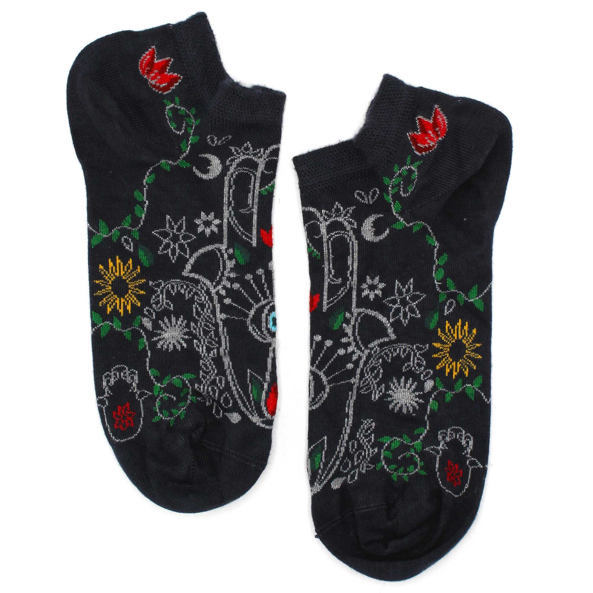 M/L Hop Hare Bamboo Socks Low (7.5-11.5) - Hamsa