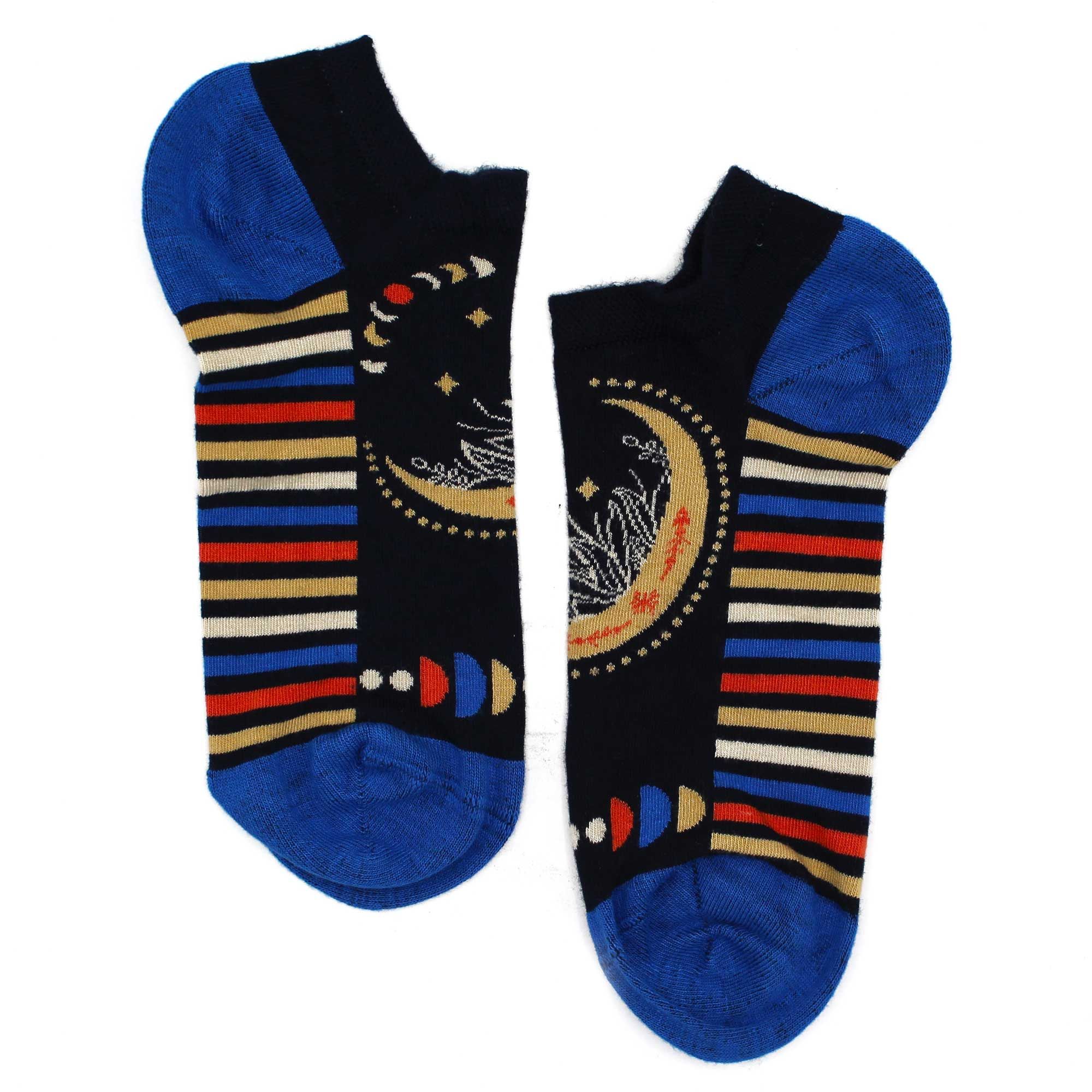 M/L Hop Hare Bamboo Socks Low (7.5-11.5) - Lunar Phases