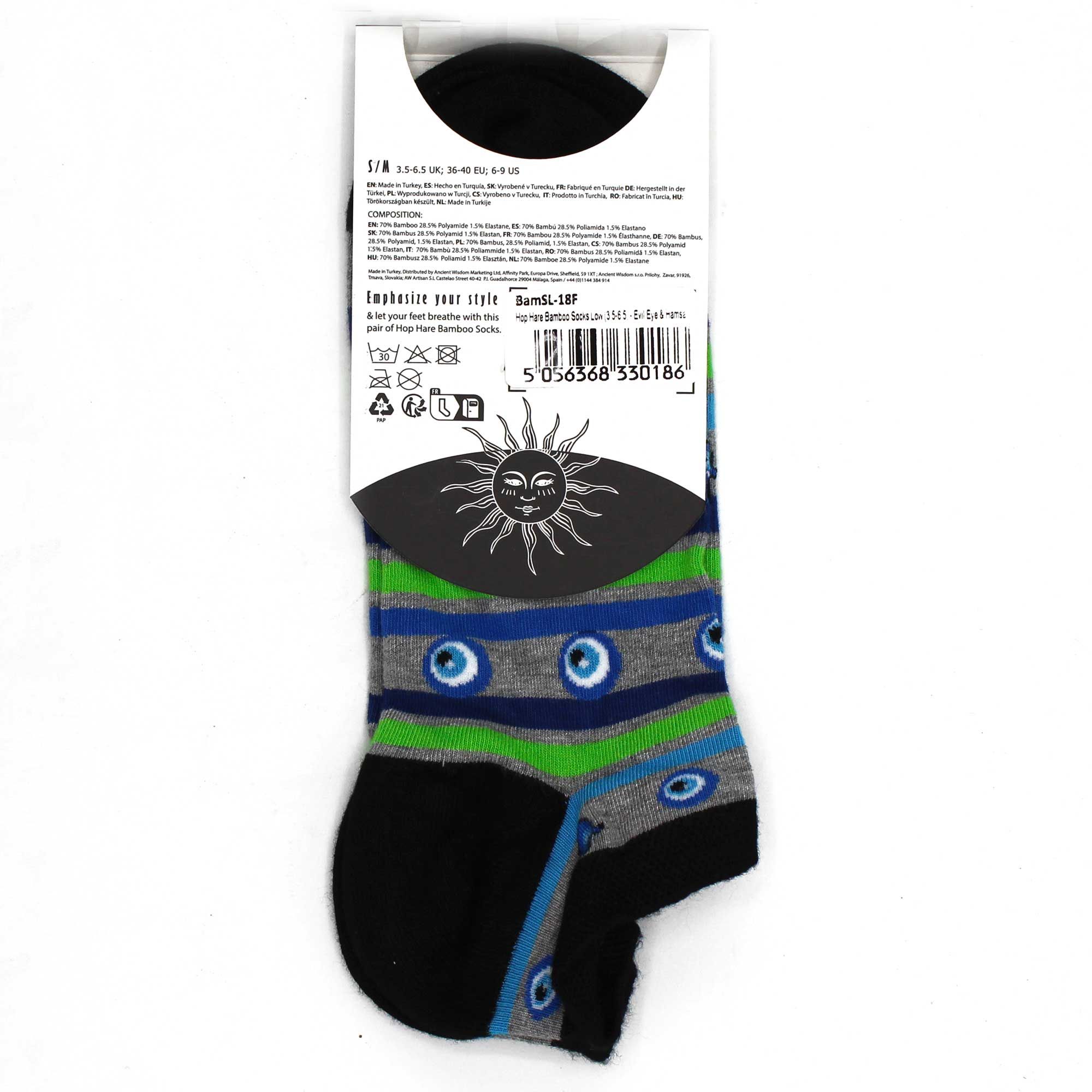 M/L Hop Hare Bamboo Socks Low (7.5-11.5) - Lucky Socks