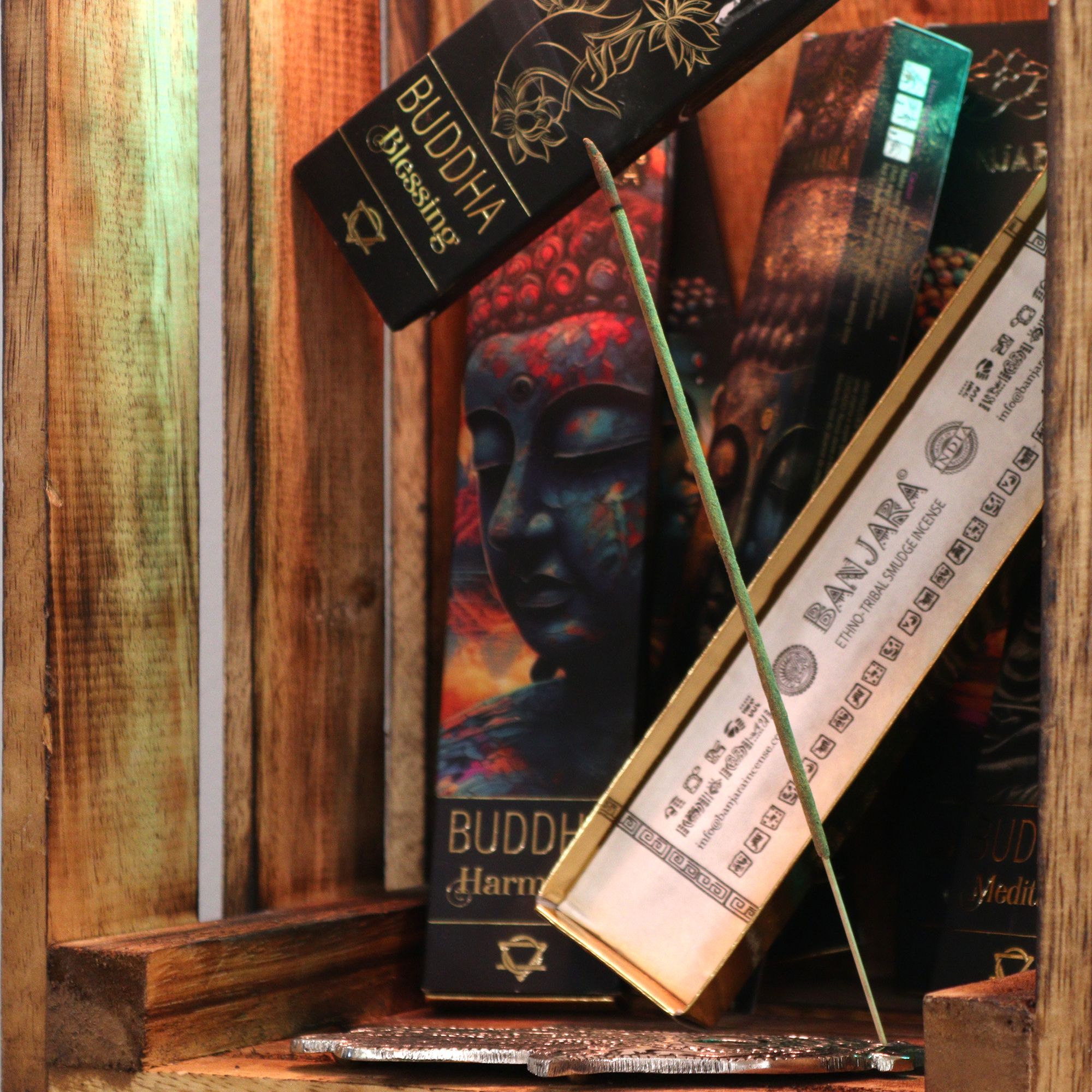 Banjara Buddha Incense – Boxed Gift Set (6 Assorted)