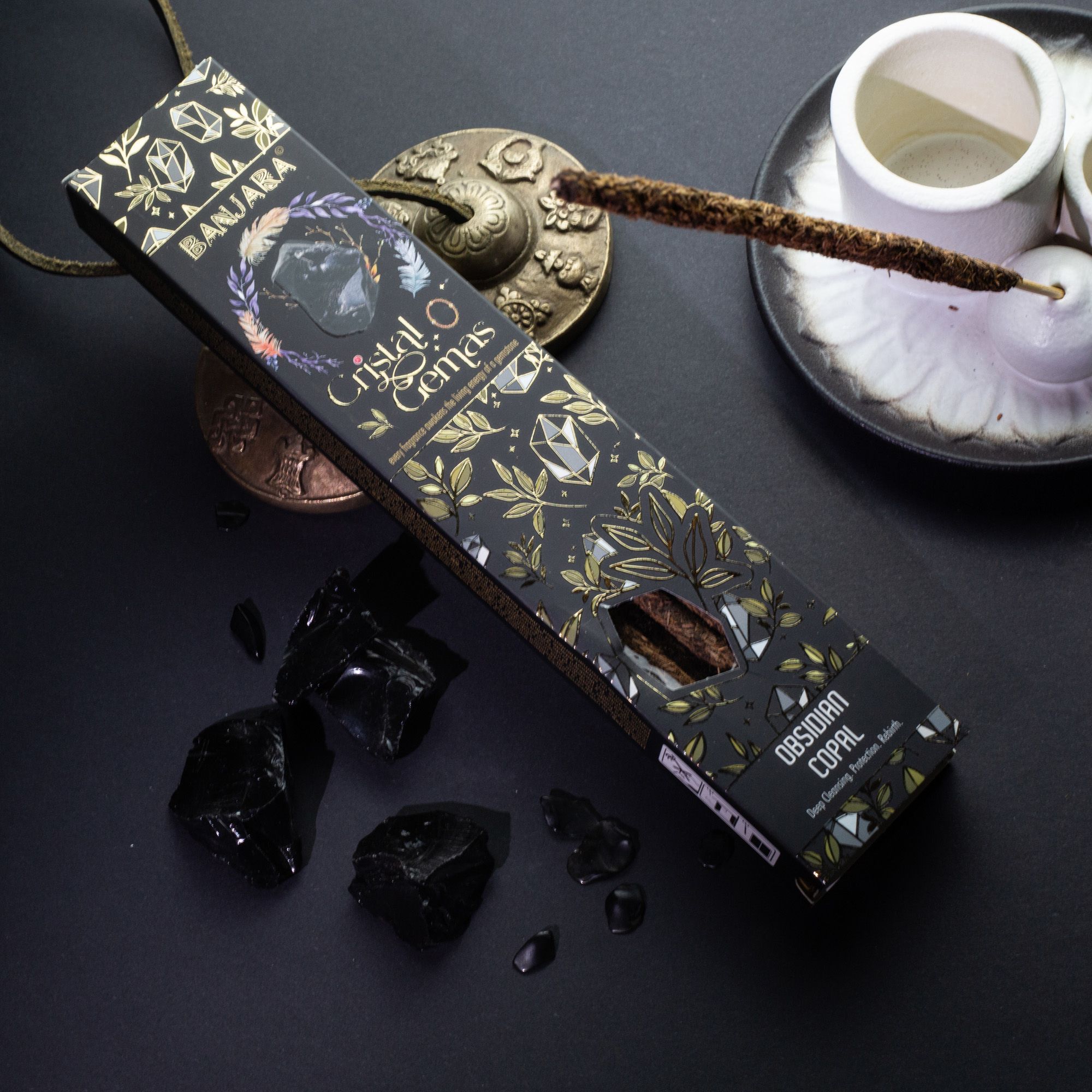 Banjara Cristal Gemas Incense Sticks - Clear Quartz Pine