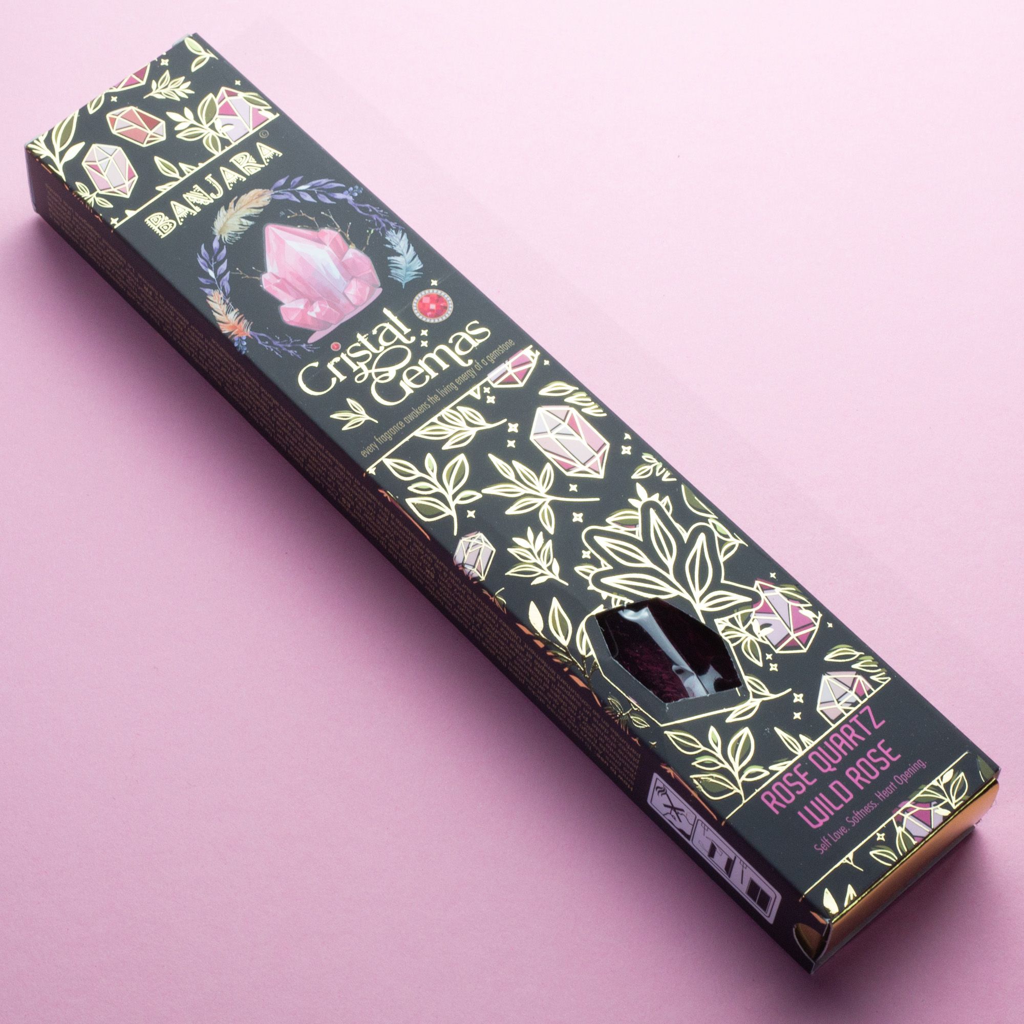 Banjara Cristal Gemas Incense Sticks - Rose Quartz Wild Rose