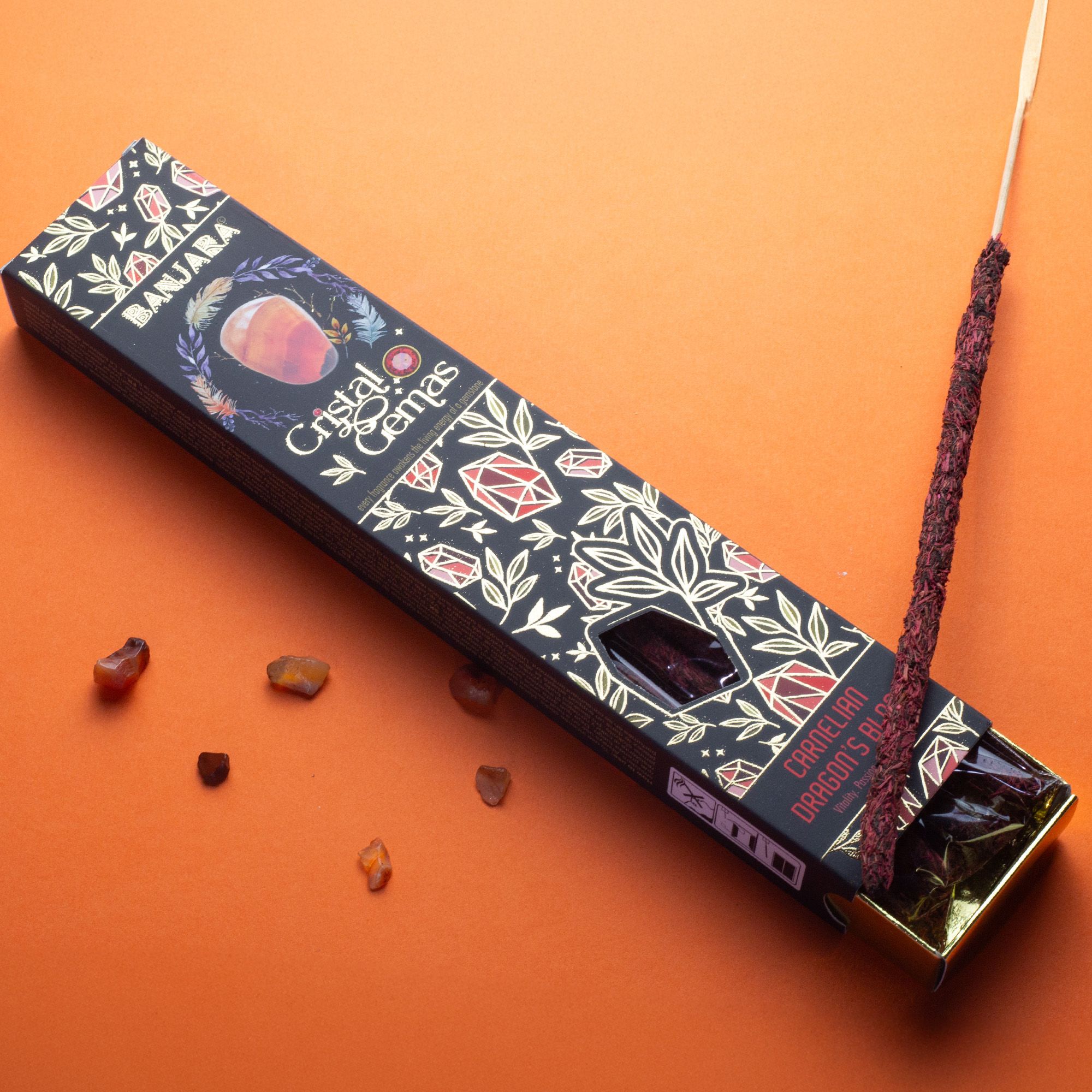 Banjara Cristal Gemas Incense Sticks - Carnelian Dragon's Blood