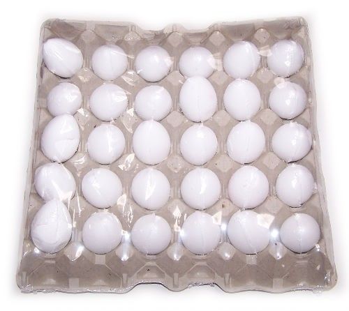 6 Bath Eggs in a Tray - Coconut