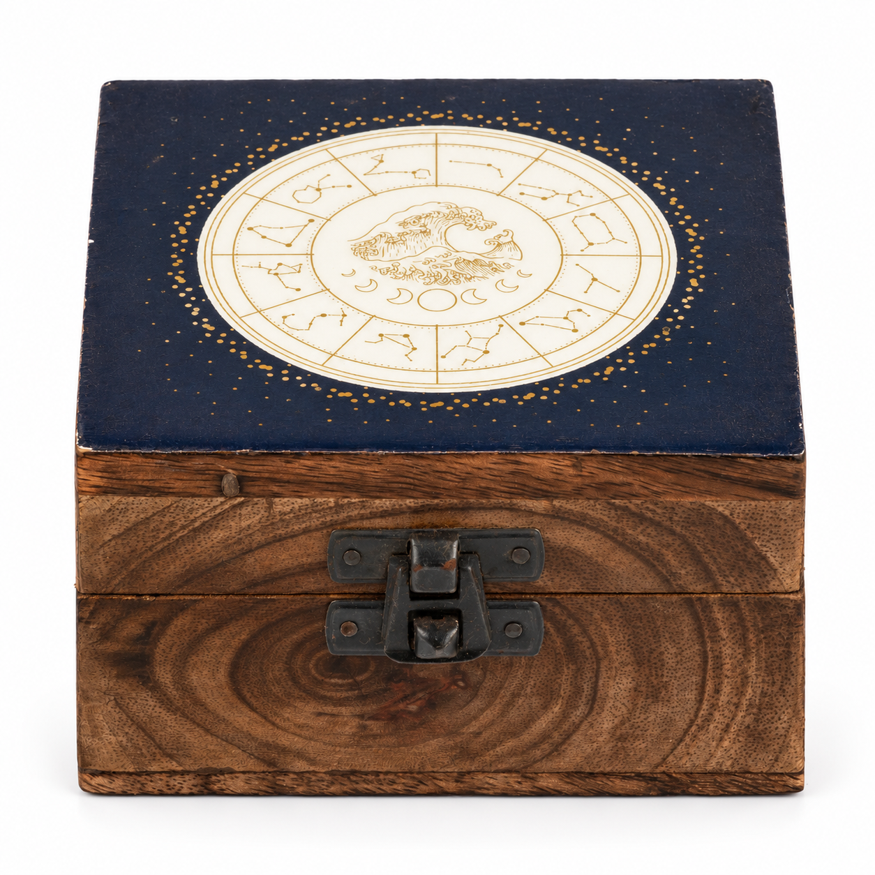 Small Enamelled Box -  Aquarius