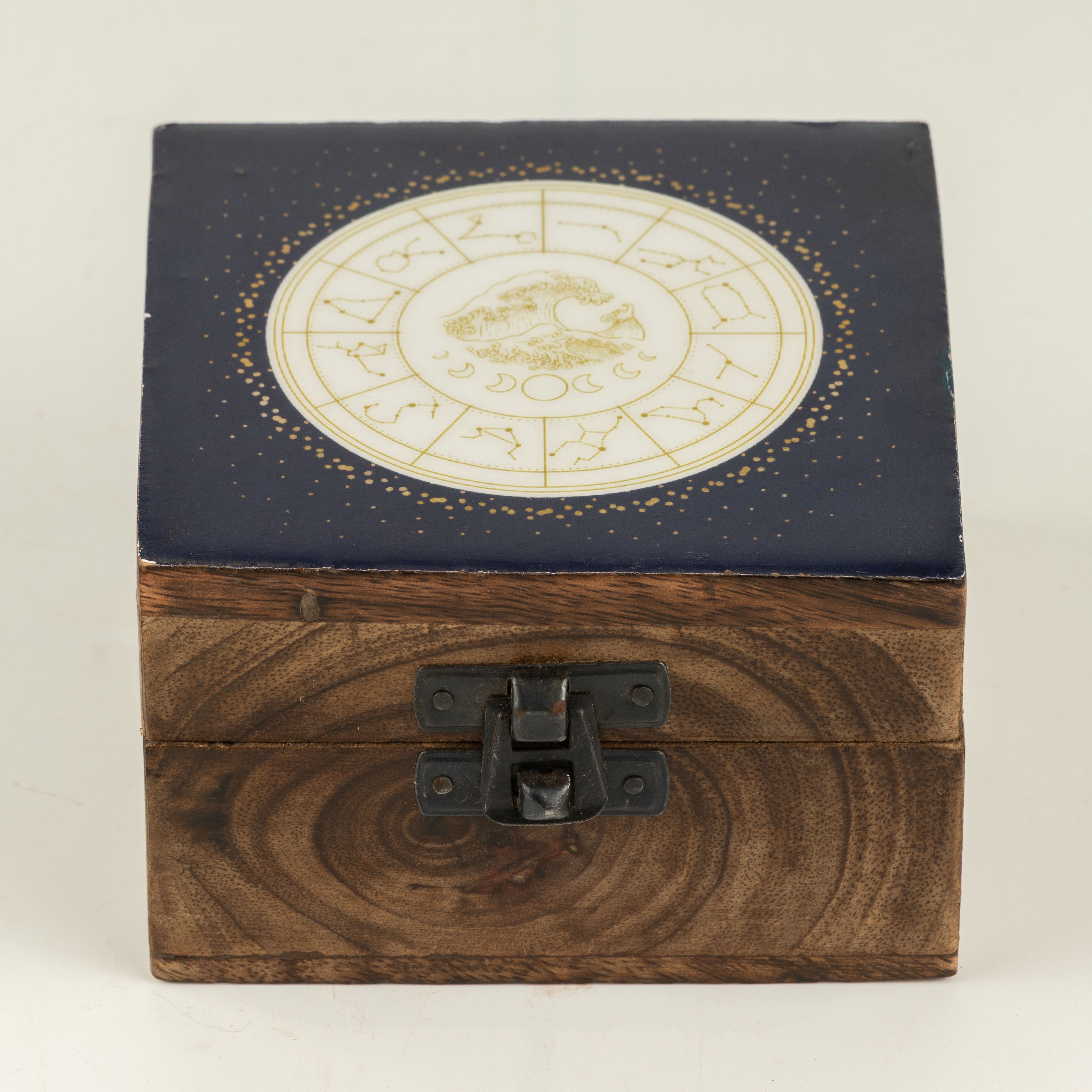 Small Enamelled Box -  Aquarius