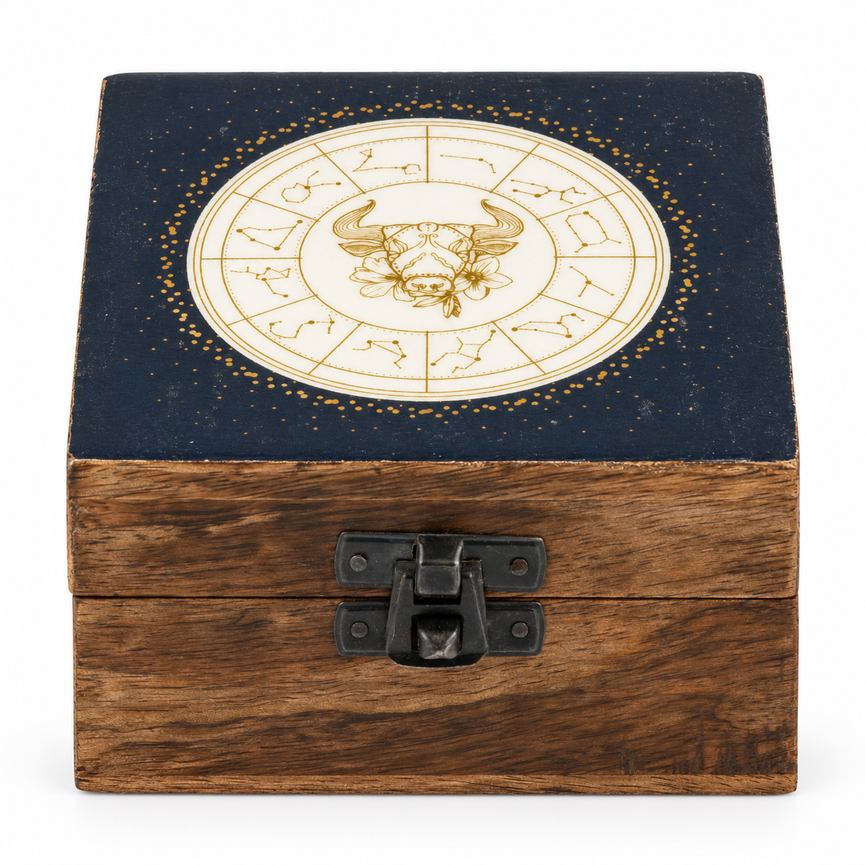 Small Enamelled Box -  Taurus