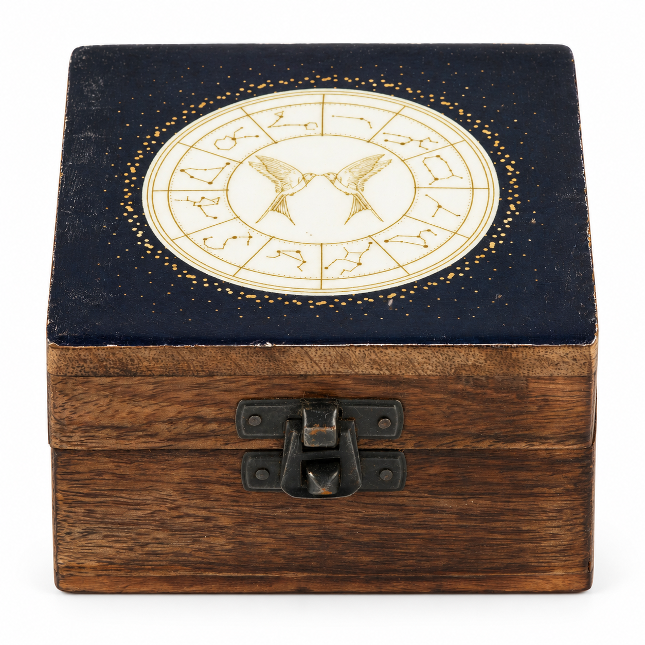 Small Enamelled Box -  Gemini