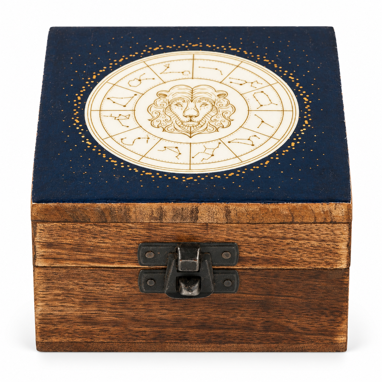 Small Enamelled Box -  Leo
