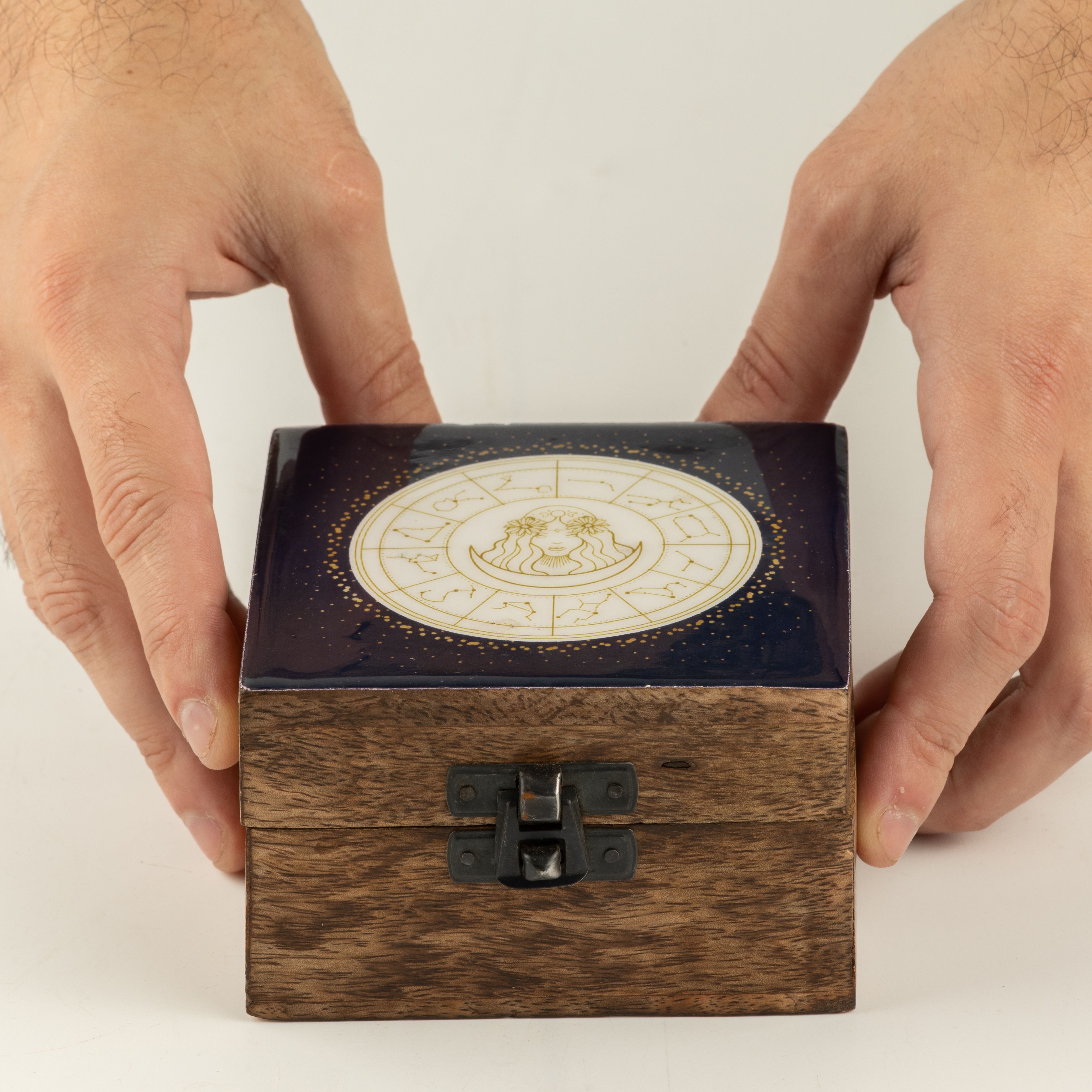 Small Enamelled Box -  Virgo