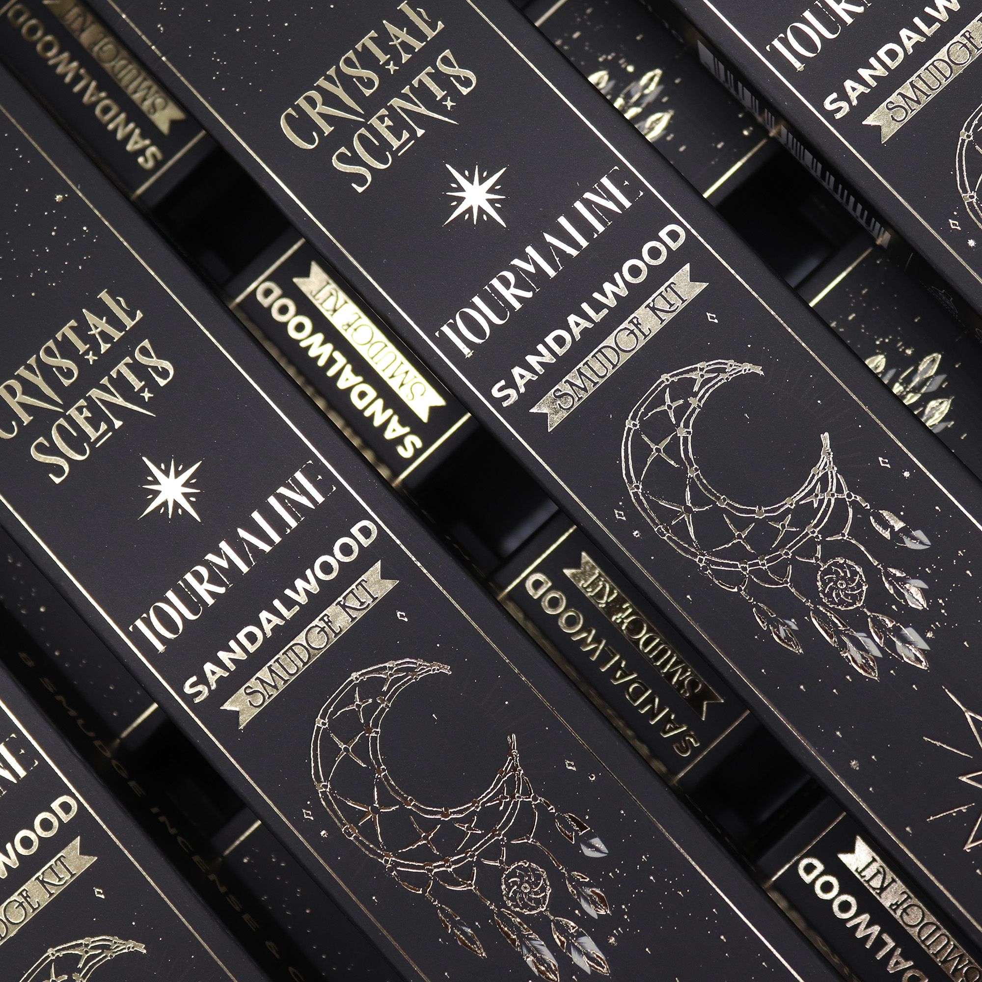 Tourmaline Crystal Scents Smudge Incense - Sandalwood