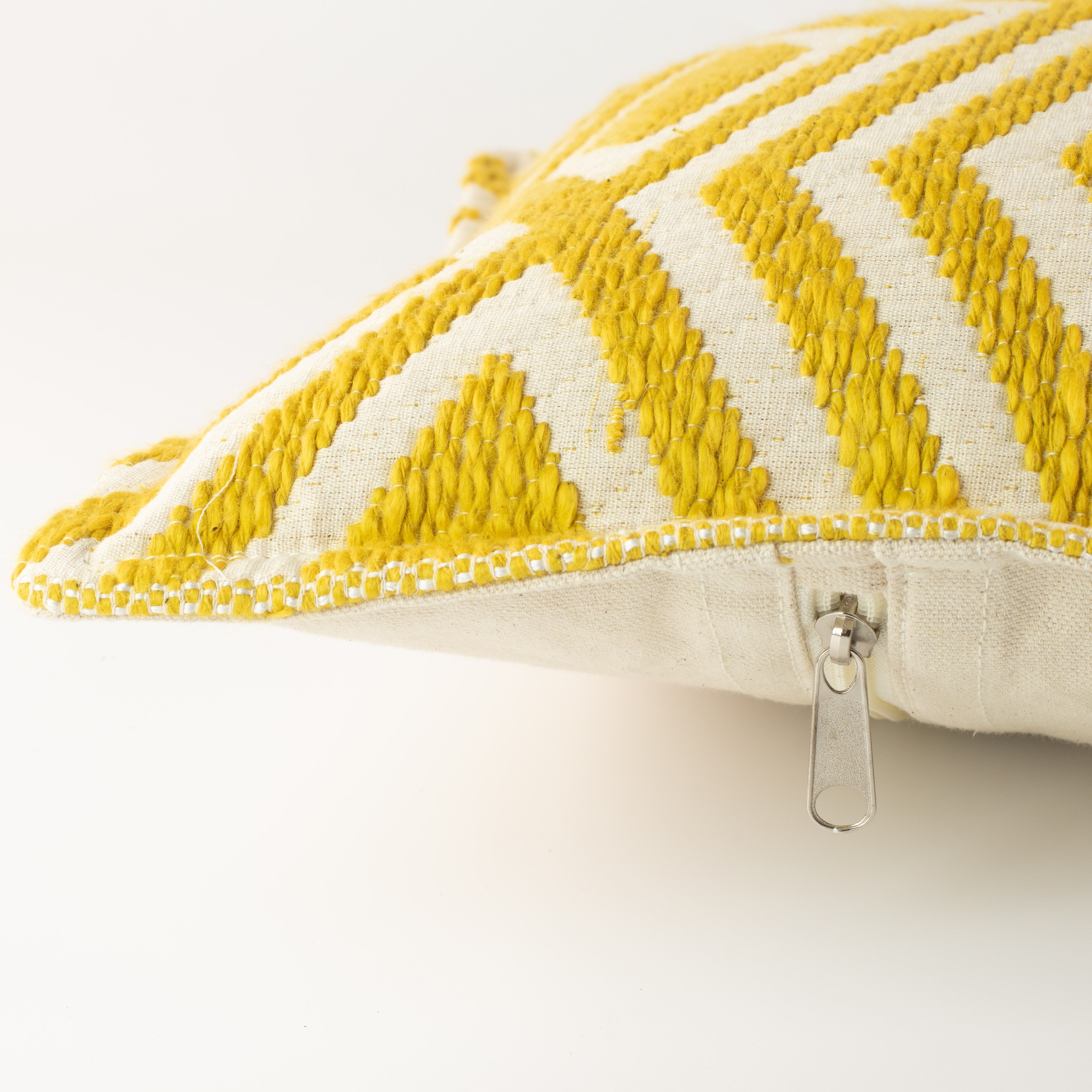 Classic Cushion Cover - Mustard Diamonds- 30x50cm - Lumber Style