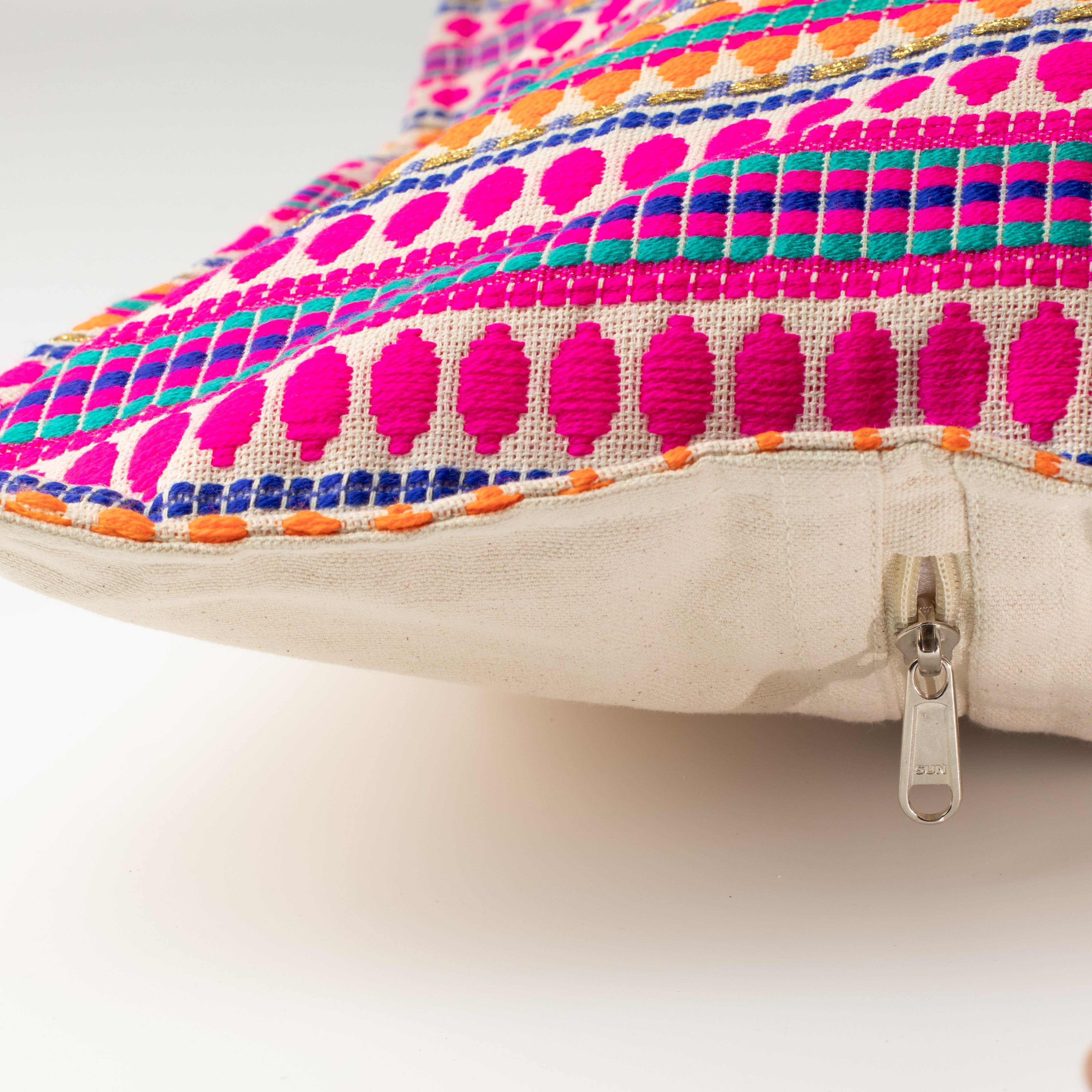 Classic Cushion Cover - Neon Stripes - 60x60cm - Jumbo Style