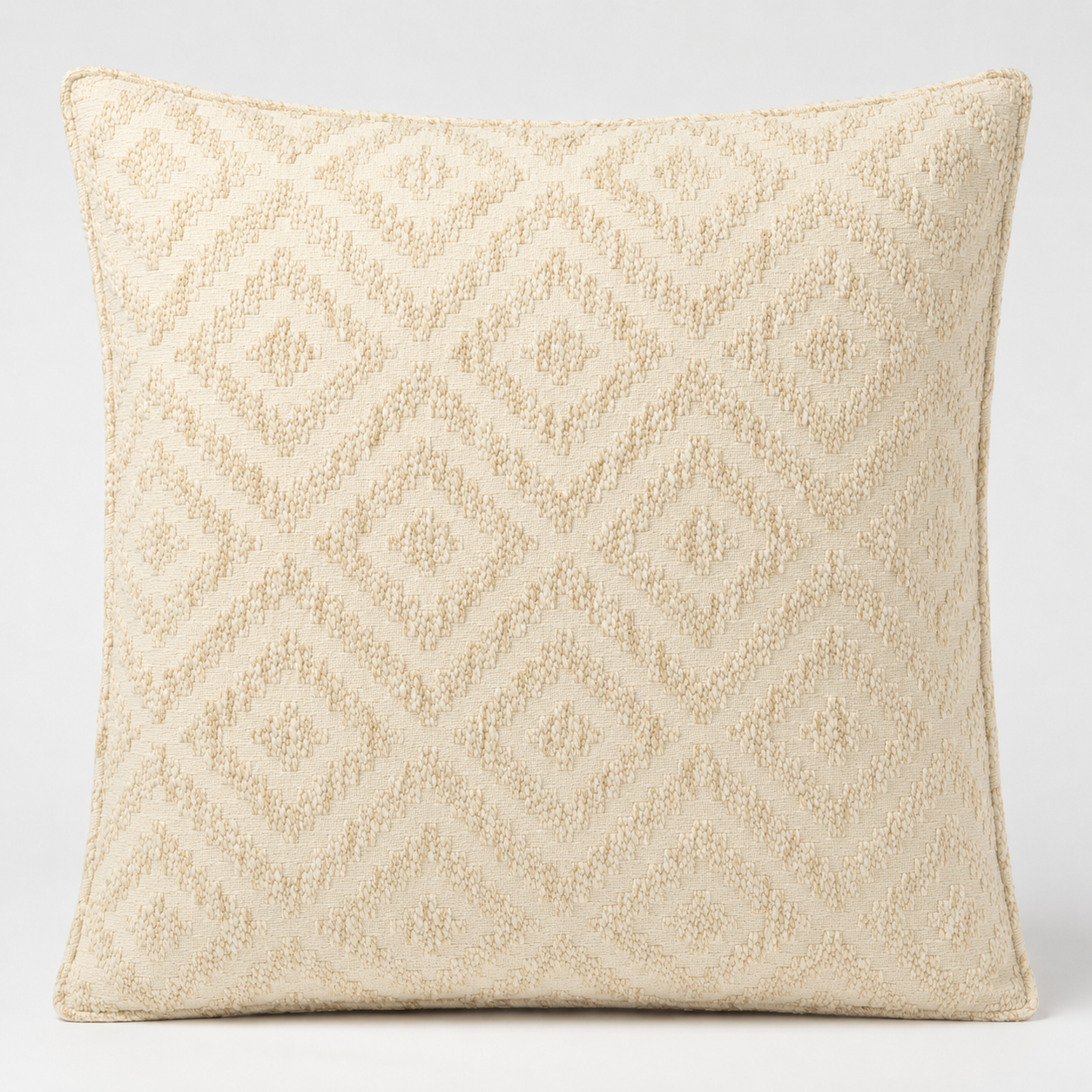 Classic Cushion Cover - Neutral Geo Creme - 60x60cm - Jumbo Style