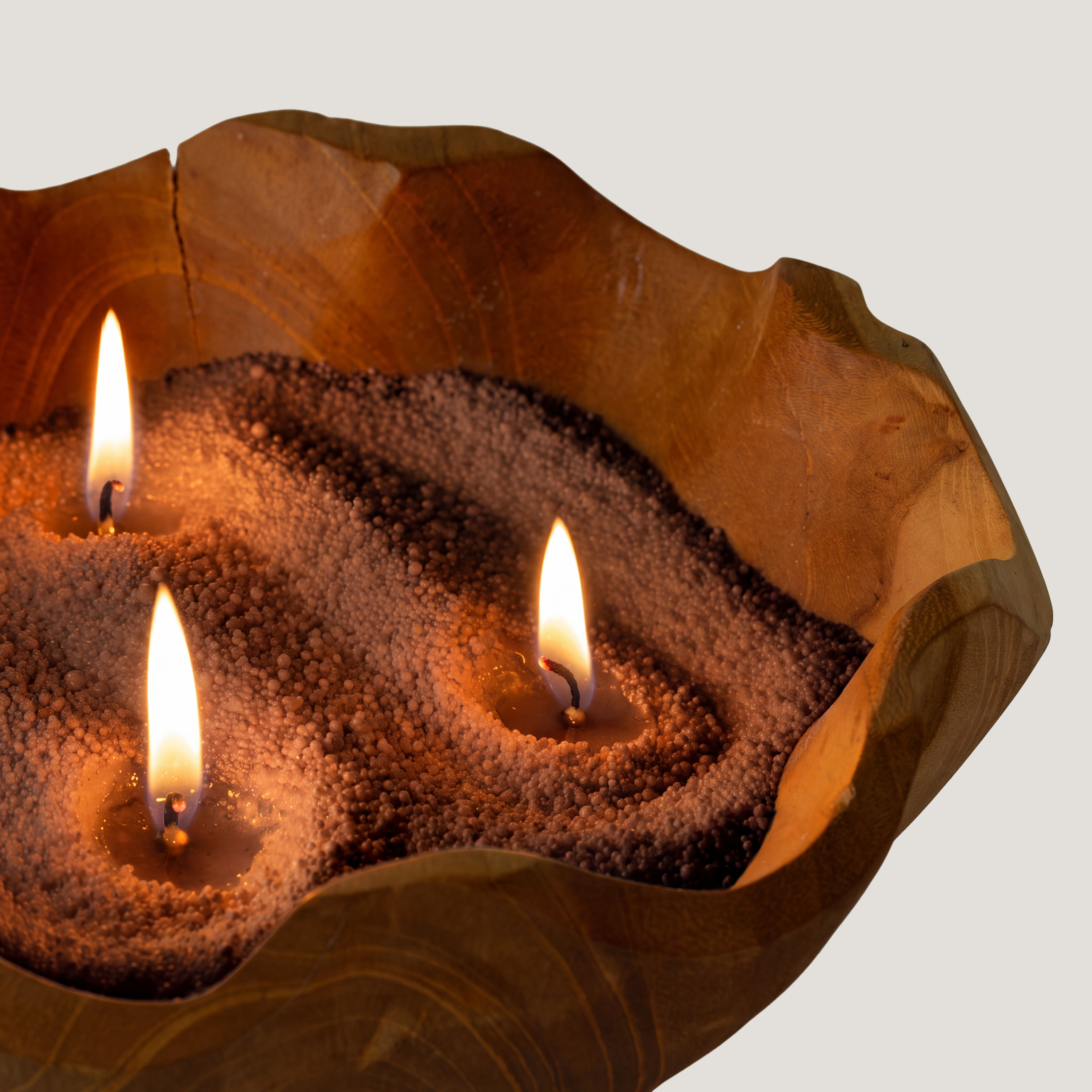 Fragranced Candle Sand - Chocolate Brown - Millionaire Gold - 300g