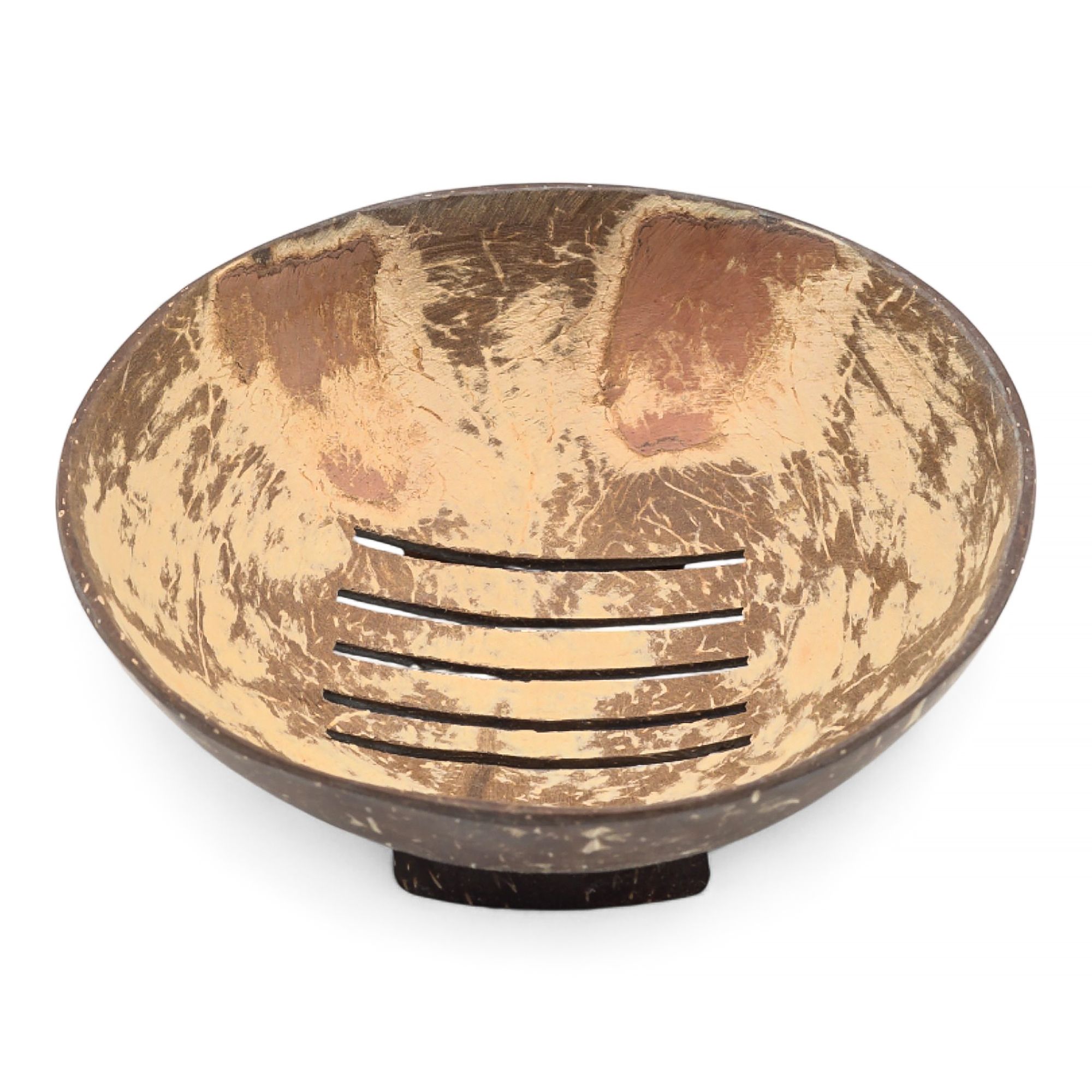 Natural Coconut Soap Dish - Round - 11cm