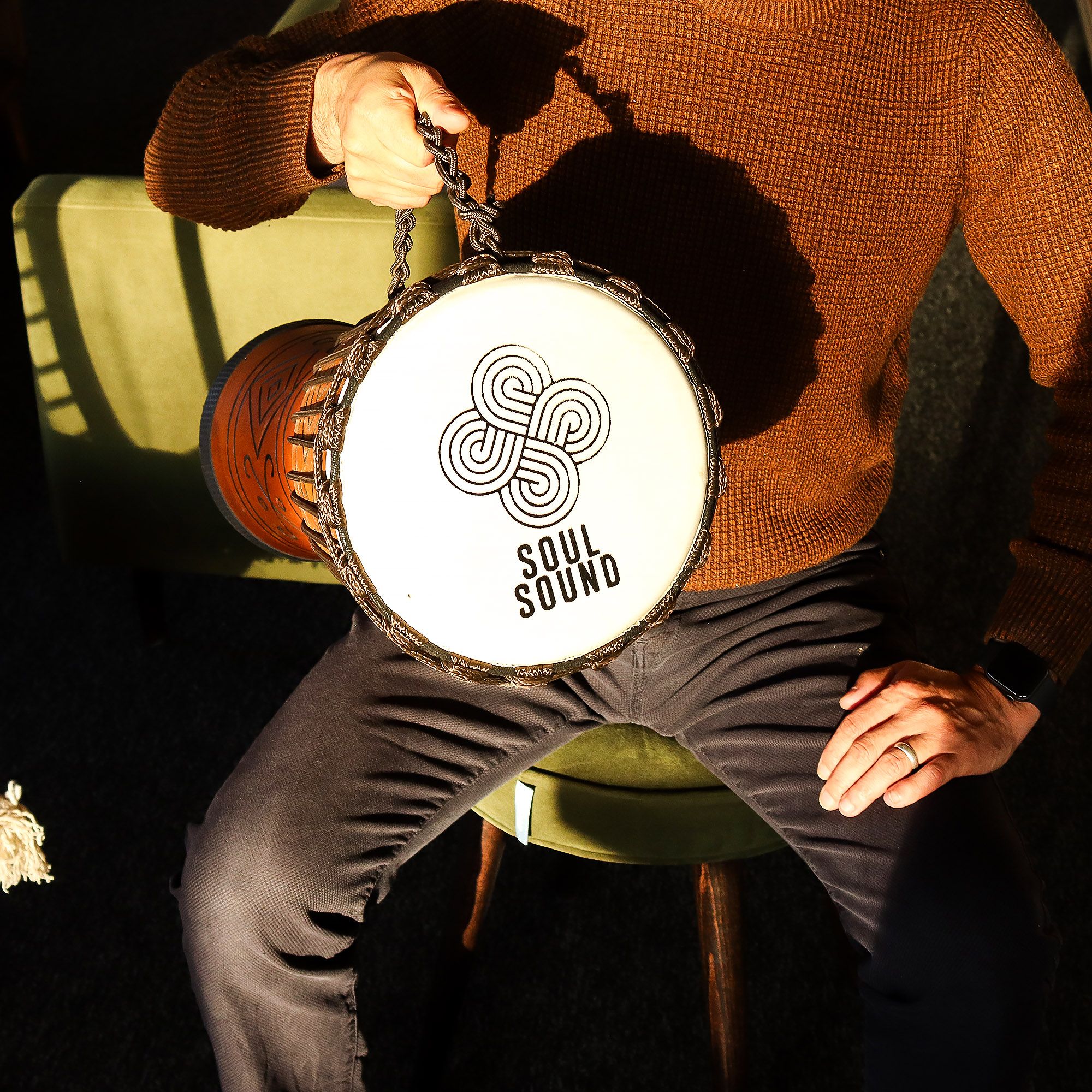 Large Pro Djembe Drum - Soul Sound (low) - 50cm (22cm Diia)