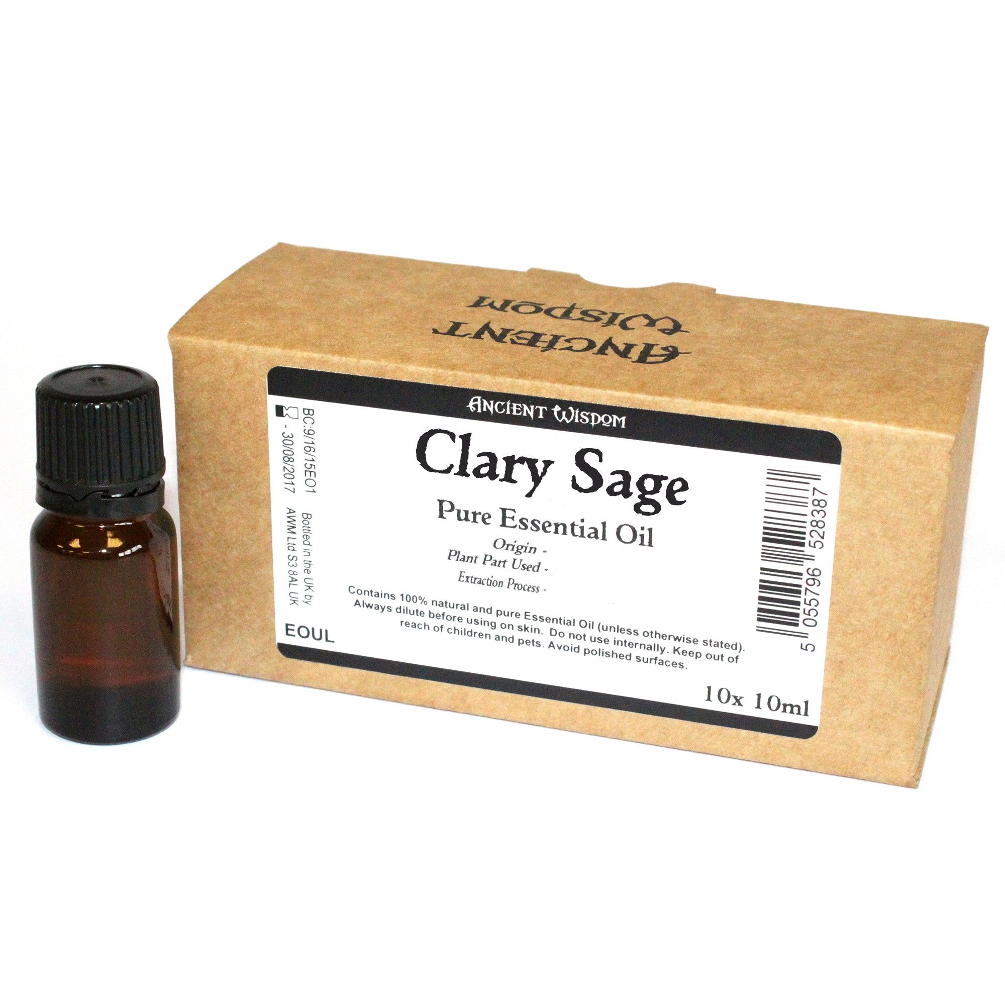 10ml Clary Sage Essential Oil  Unbranded Label