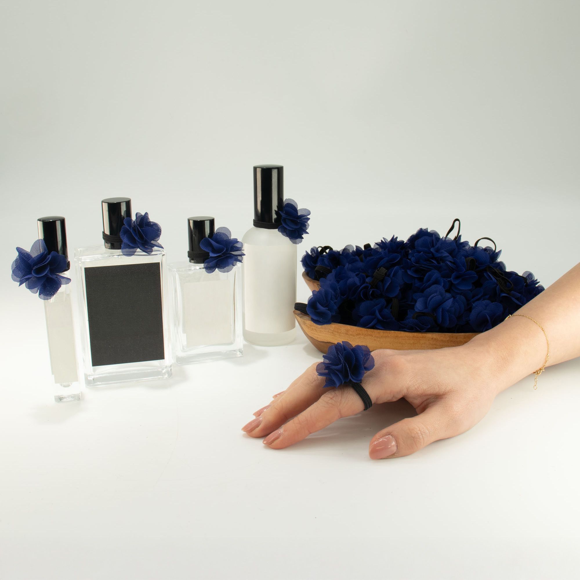 Fragrance Chiffon Diffuser Rings - Navy Blue