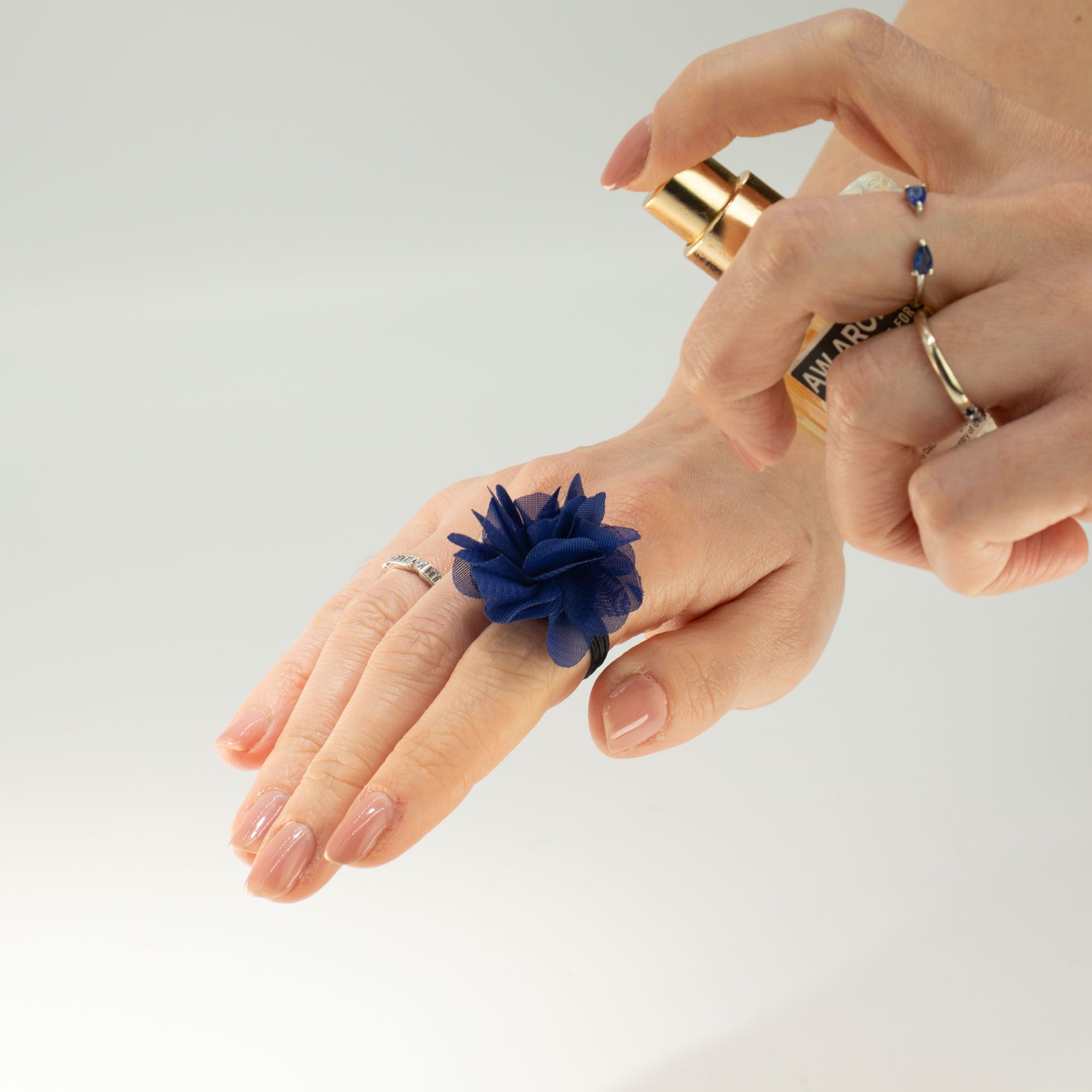 Fragrance Chiffon Diffuser Rings - Navy Blue