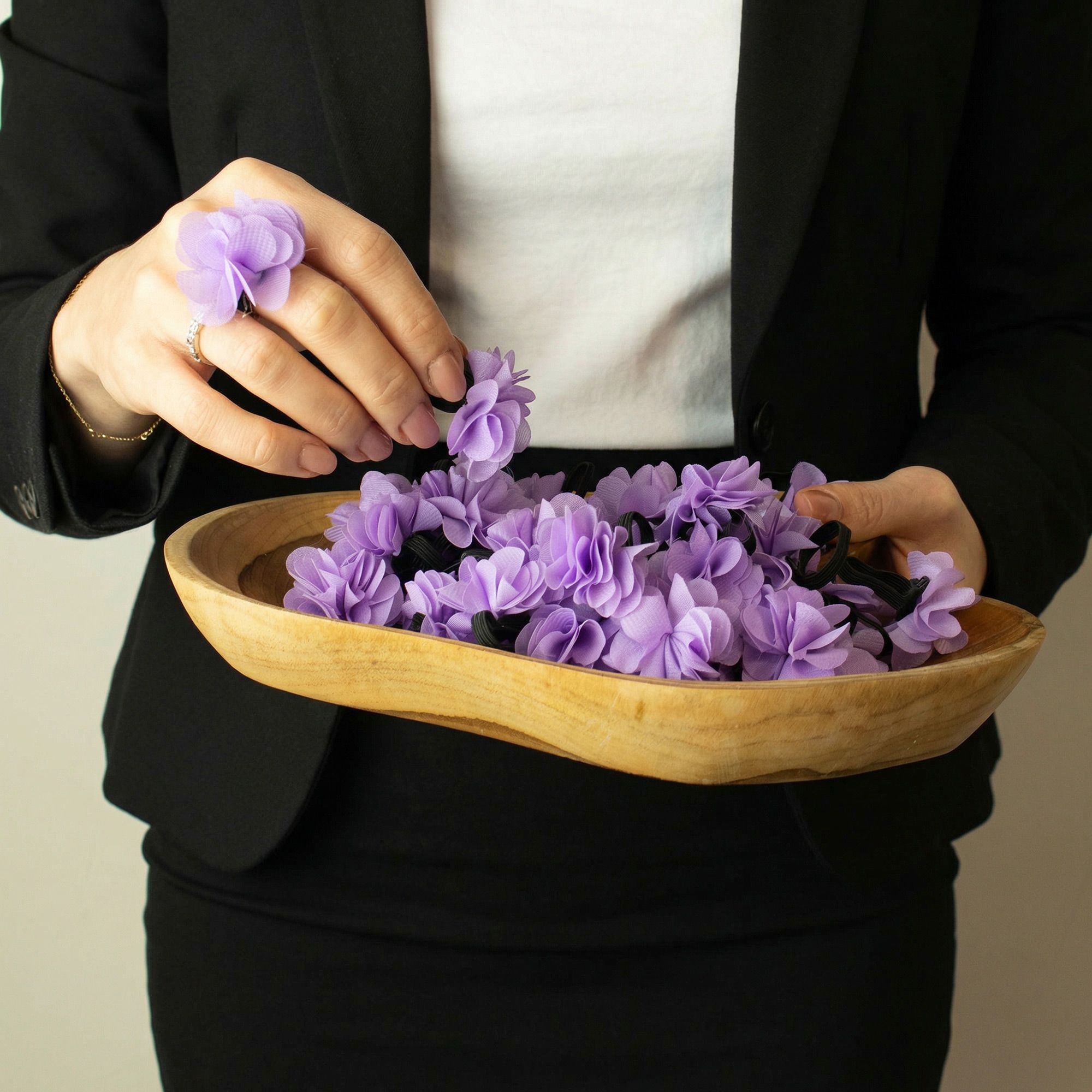 Fragrance Chiffon Diffuser Rings - Navy Blue