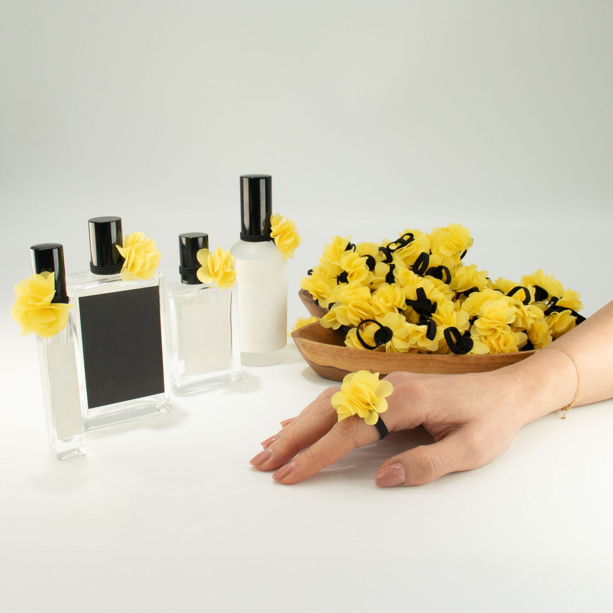 Fragrance Chiffon Diffuser Rings - Yellow