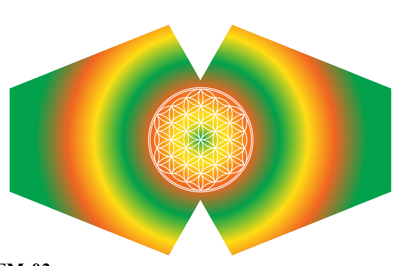 Reusable Fashion Face Mask - Flower of Life (Adult)