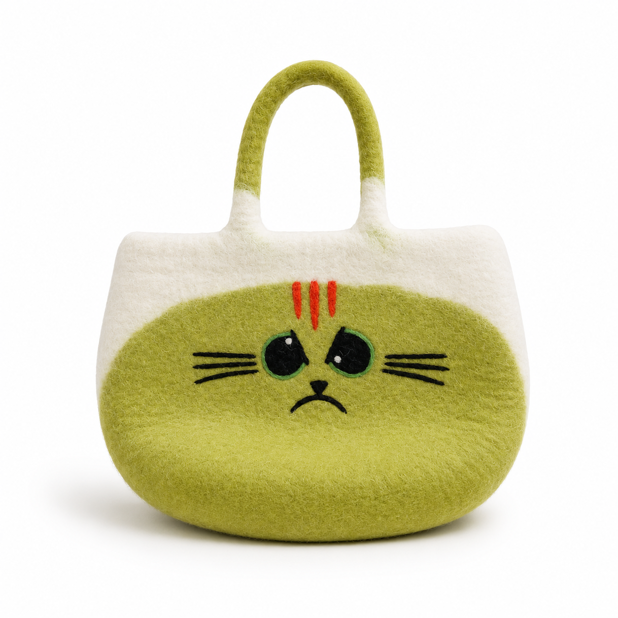 Large Grumpy Cat Felted Bag