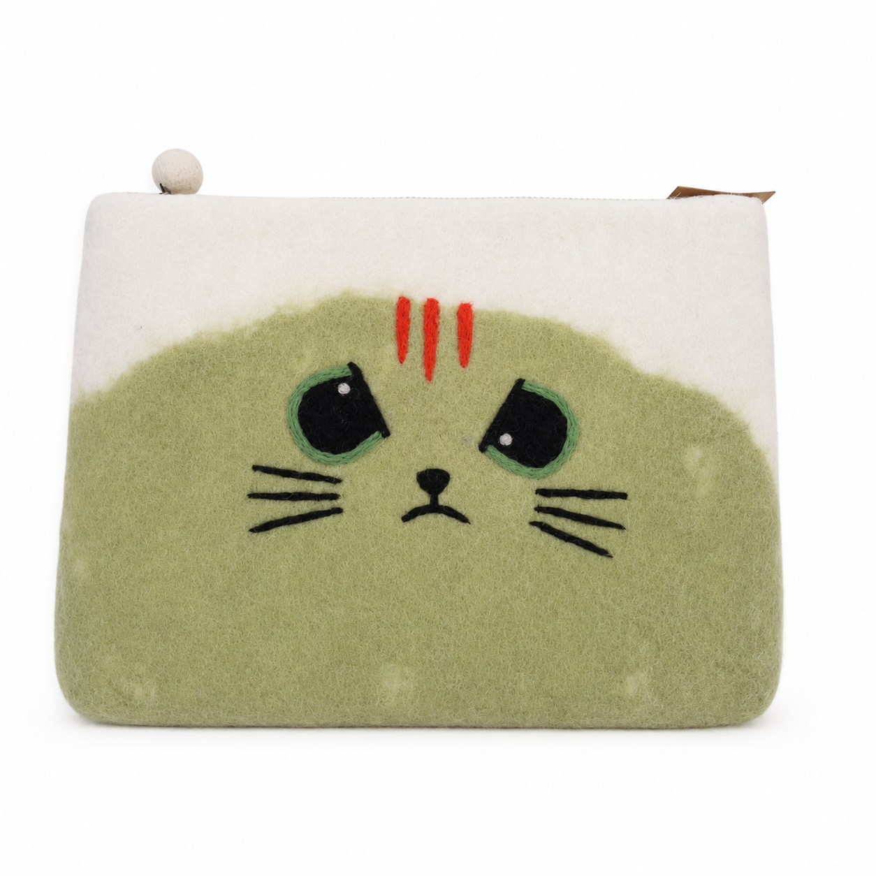 Felt Laptop Pouch (up to 14")  - Grumpy Cat