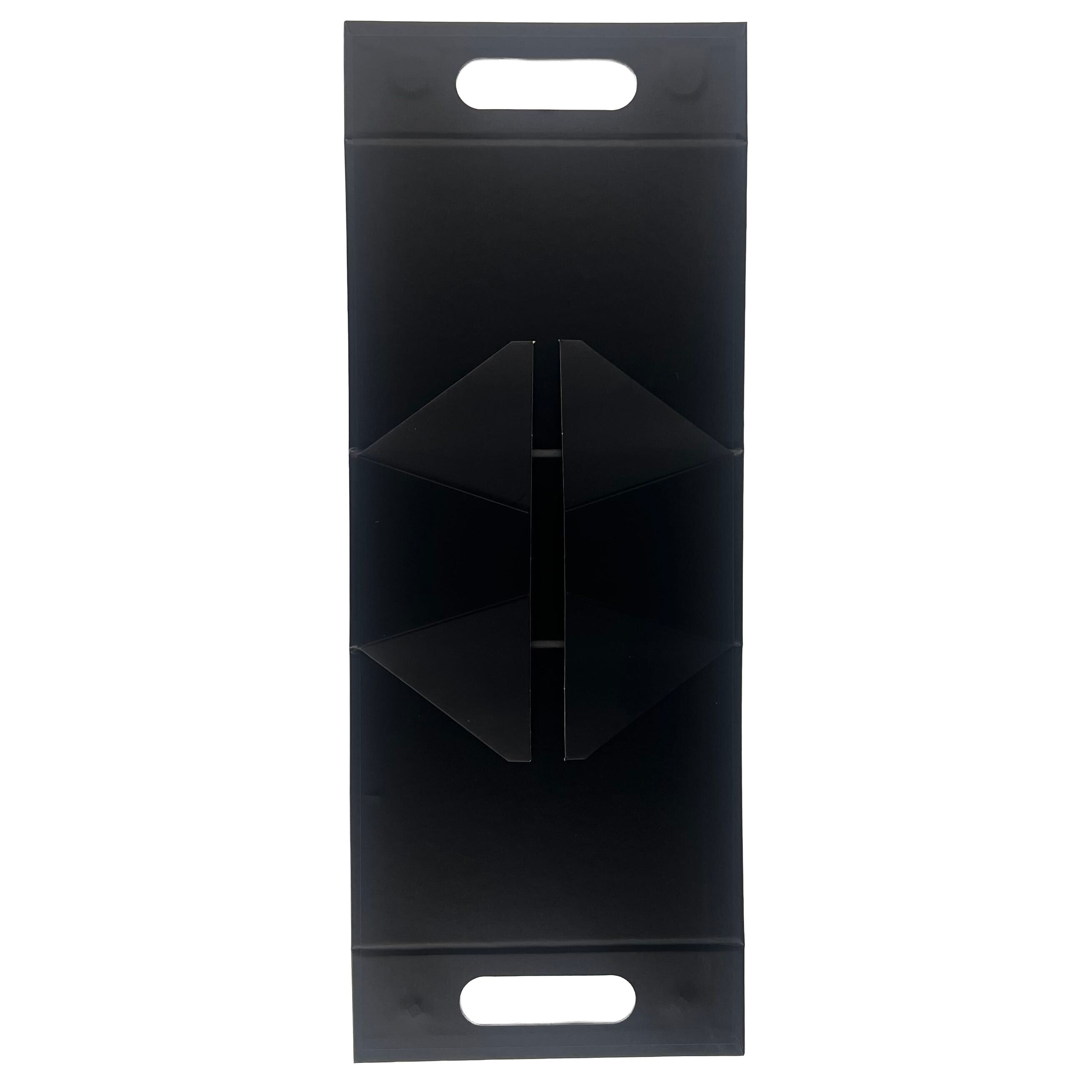 Flat Pack Gift Box - Hand Box  (20x10x20cm) - Black