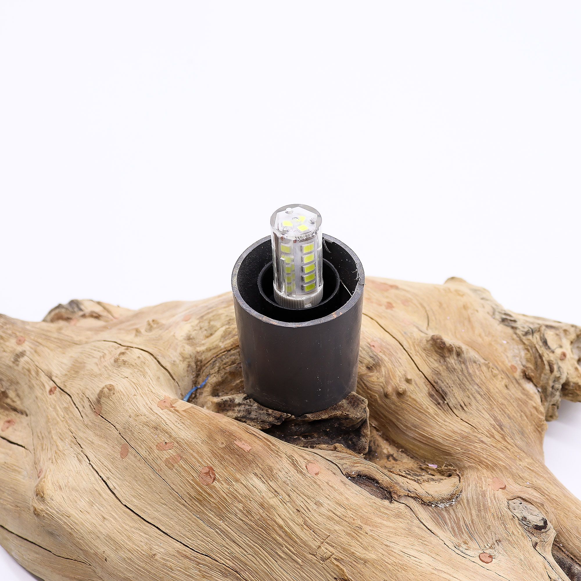 DriftGlow Lamp Cotton Luna Ivory Shade