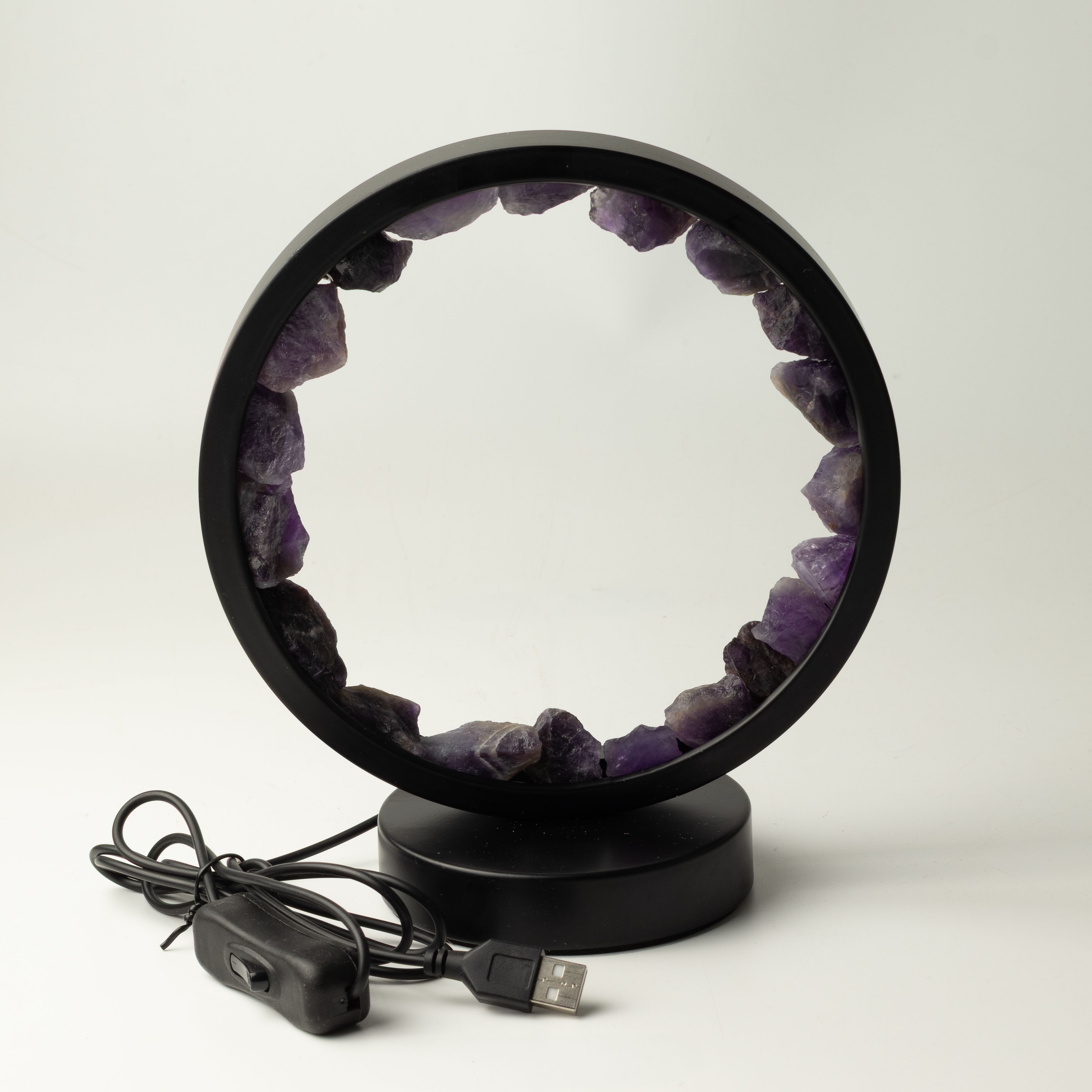 Gemstone Halo Lamp - Zen Spirit  - Amethyst