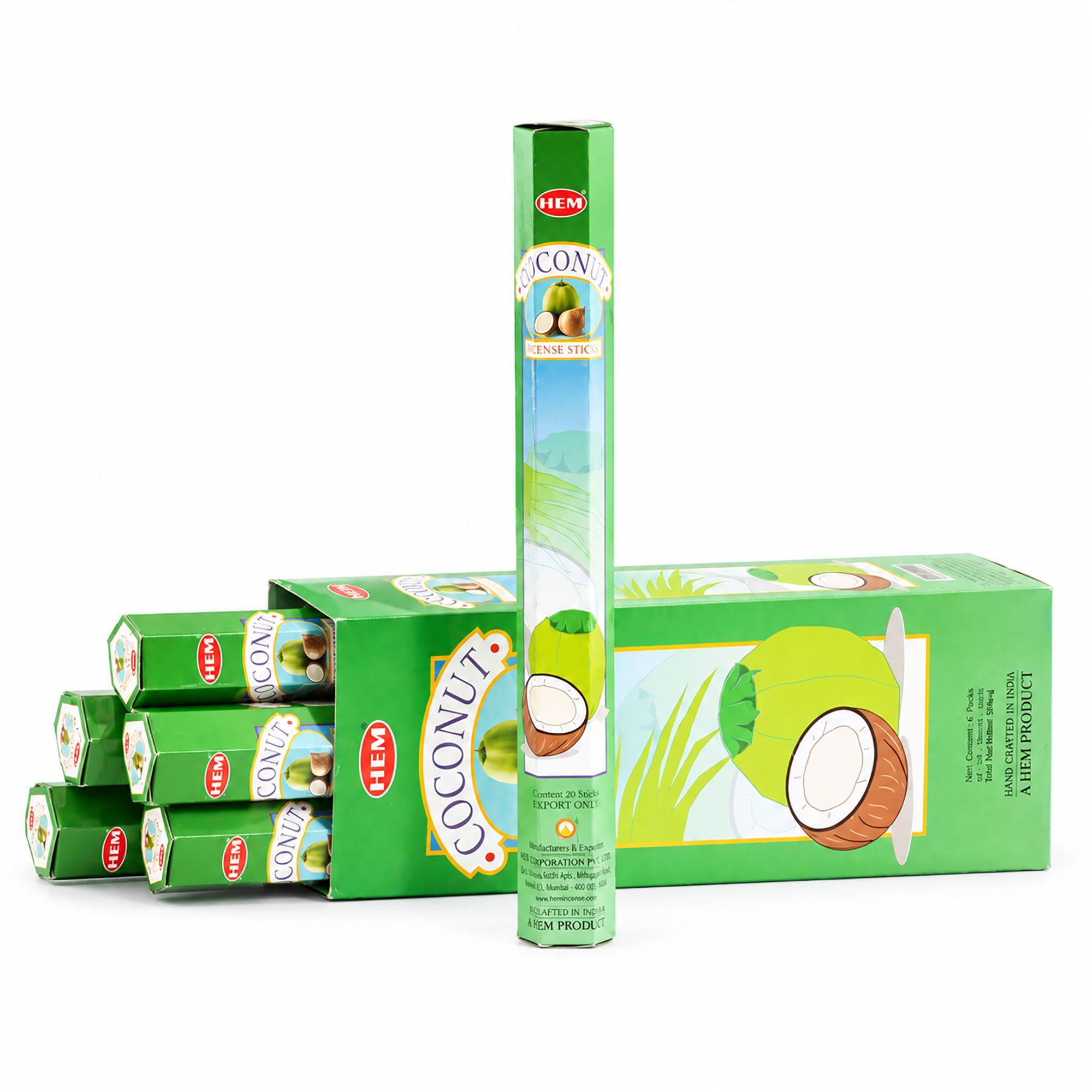 HEM Hexagonal Incense - Coconut