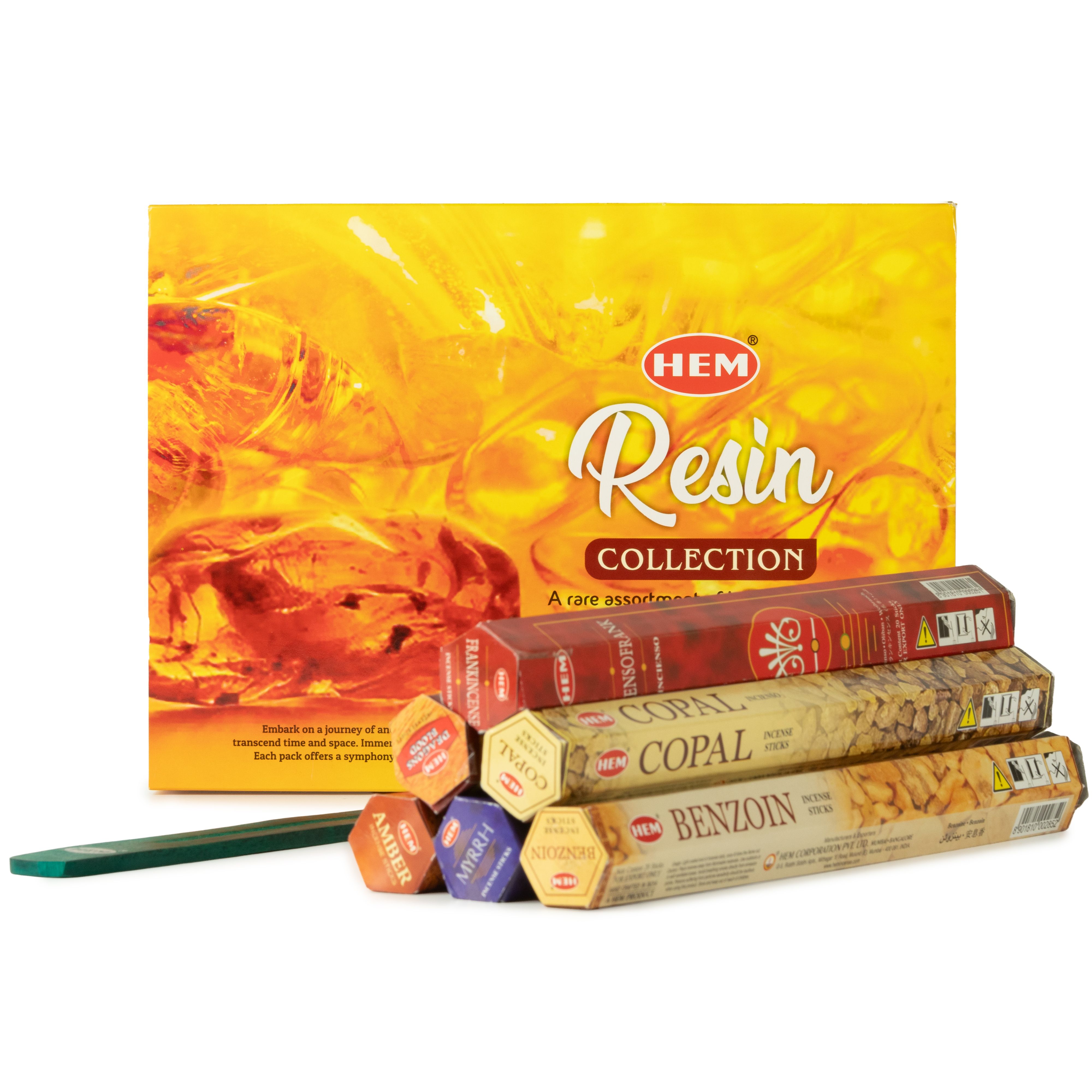 HEM Hexagonal Incense - Resin Collection & Ashcatcher (asst pack 6)
