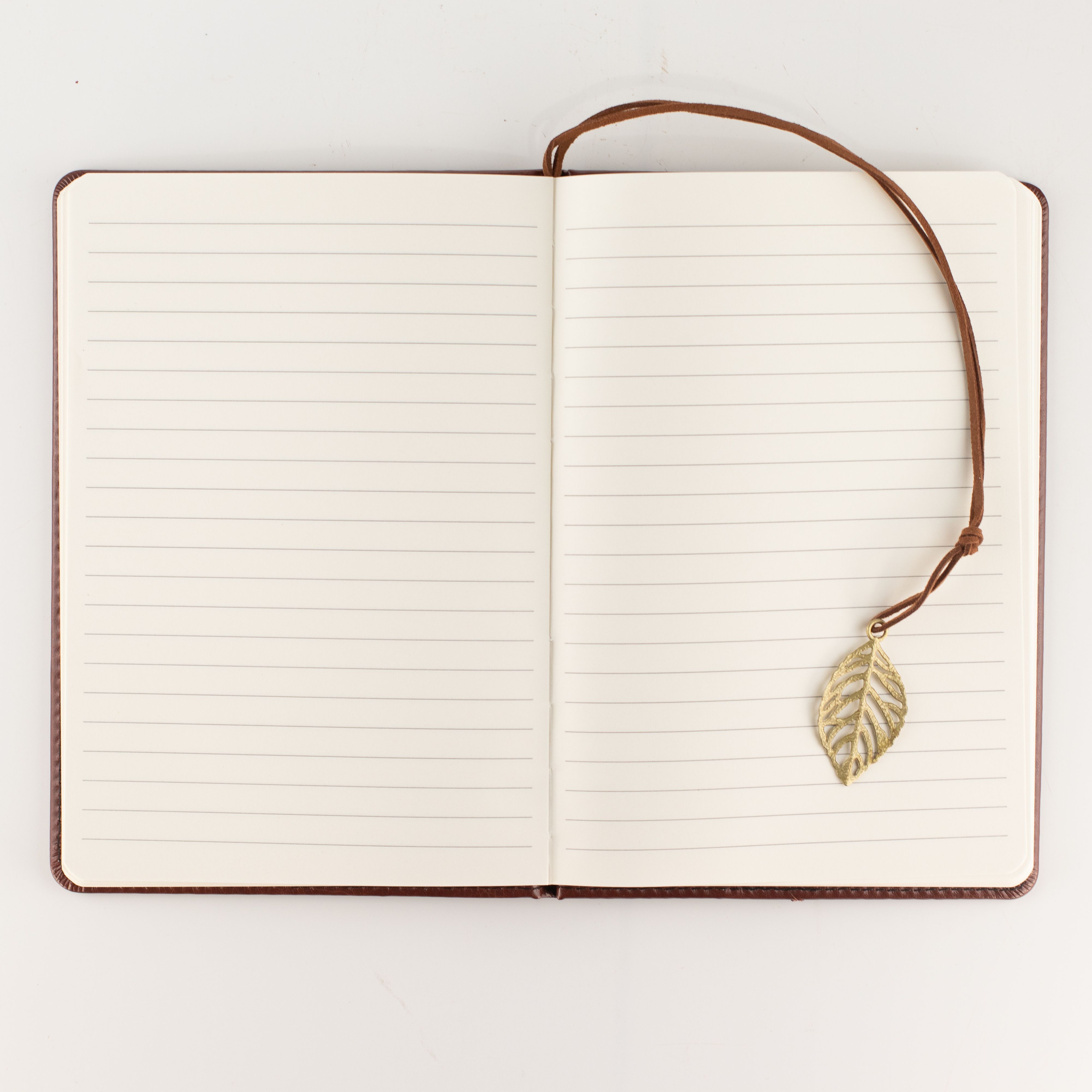 A5 Intention Note Book - LCD Wipe Screen - Brown Leather Effect - 80 Leafs