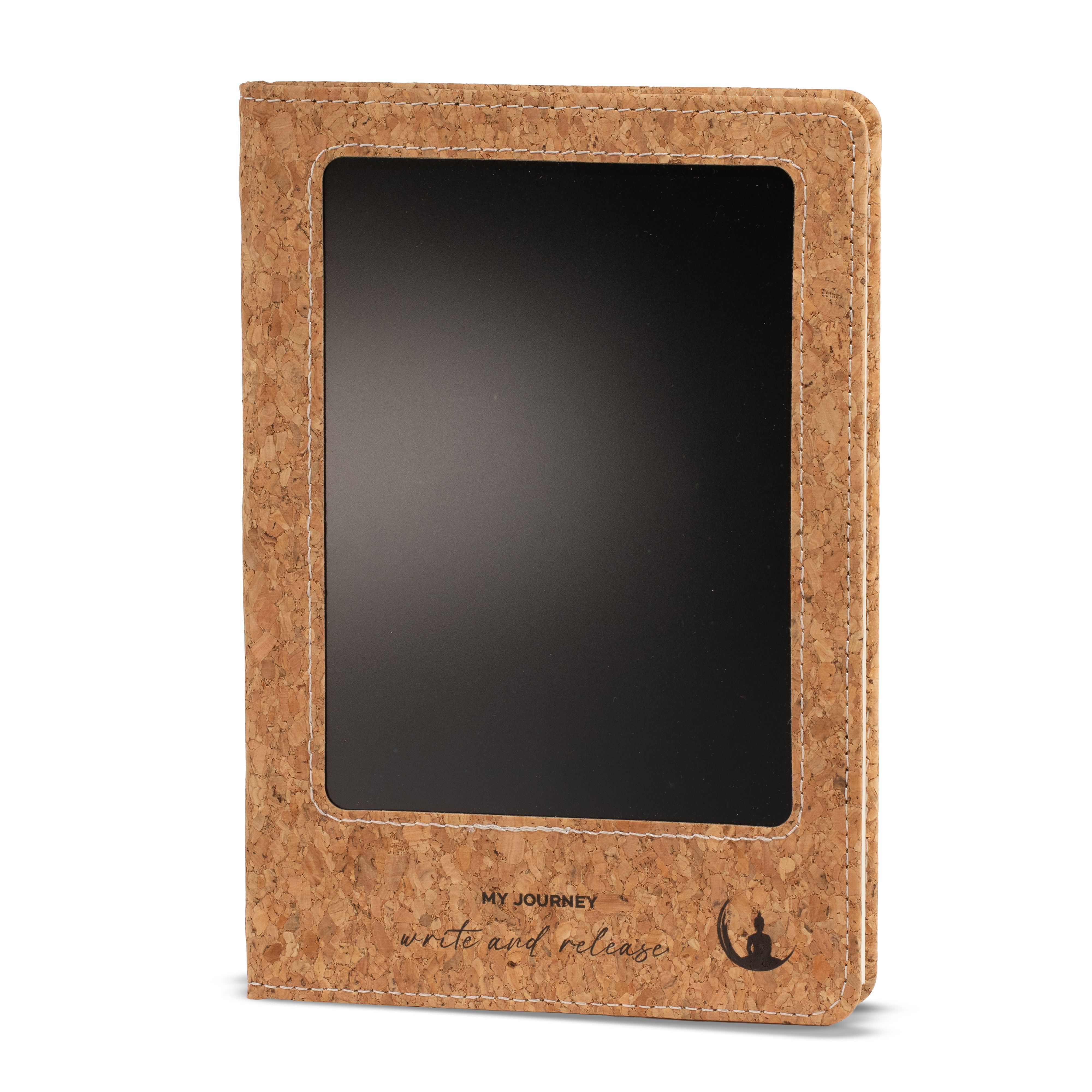 A5 Intention Note Book - LCD Wipe Screen - Cork Leather Effect - 80 Leafs